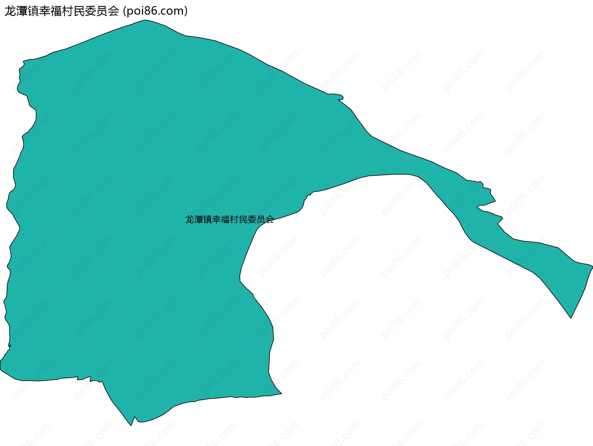龙潭镇幸福村民委员会边界地图