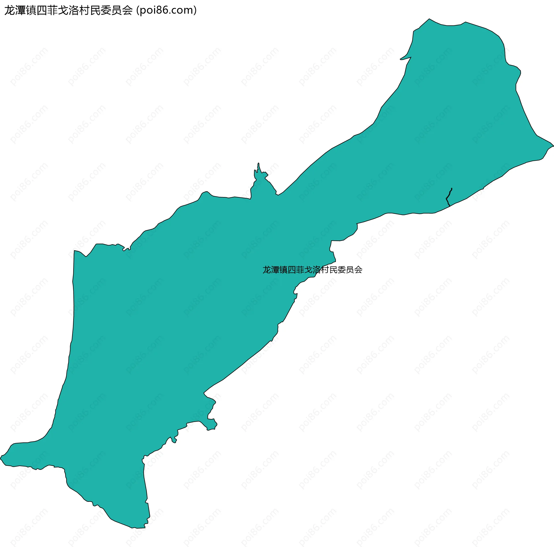 龙潭镇四菲戈洛村民委员会边界地图