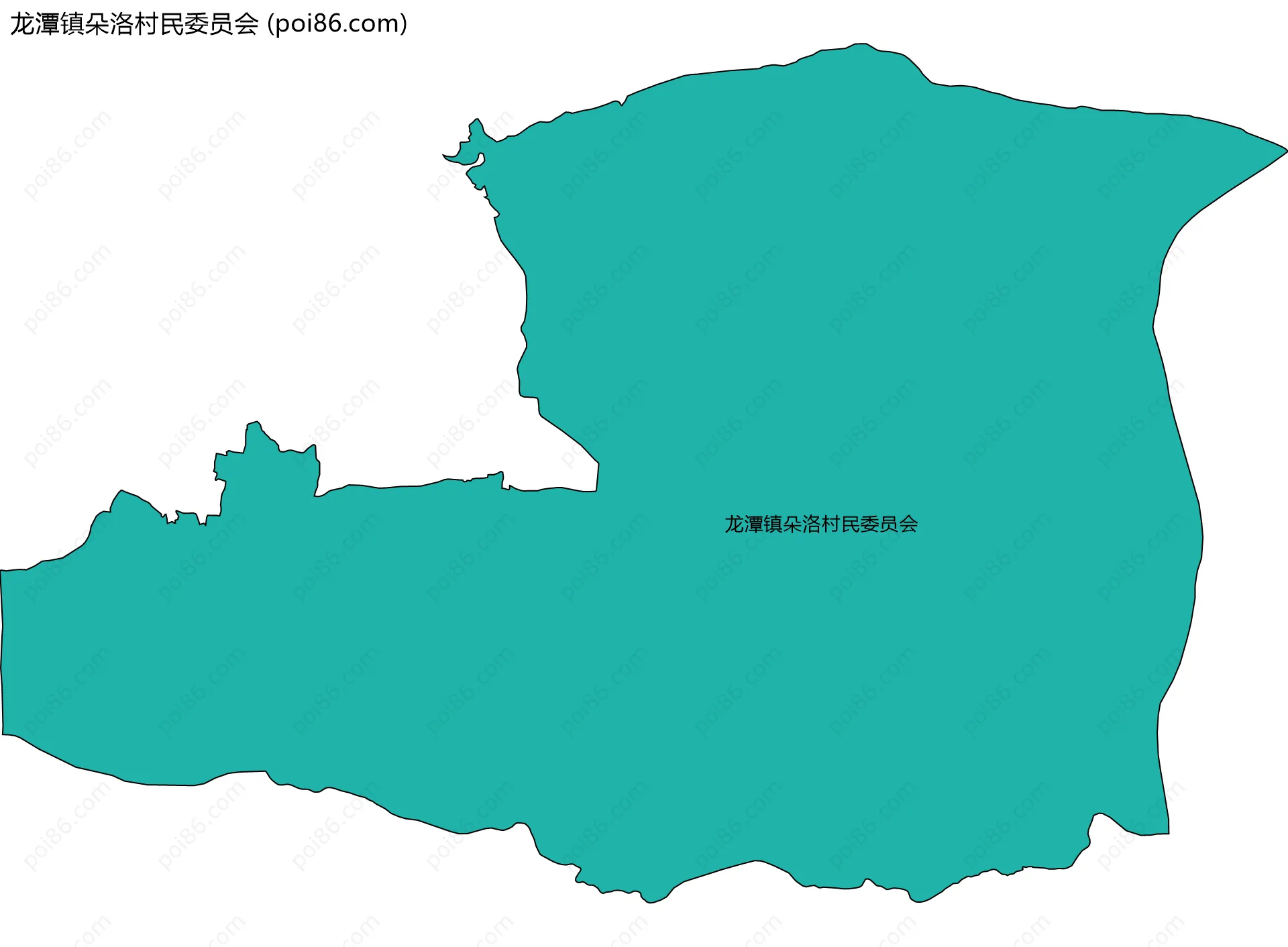 龙潭镇朵洛村民委员会边界地图