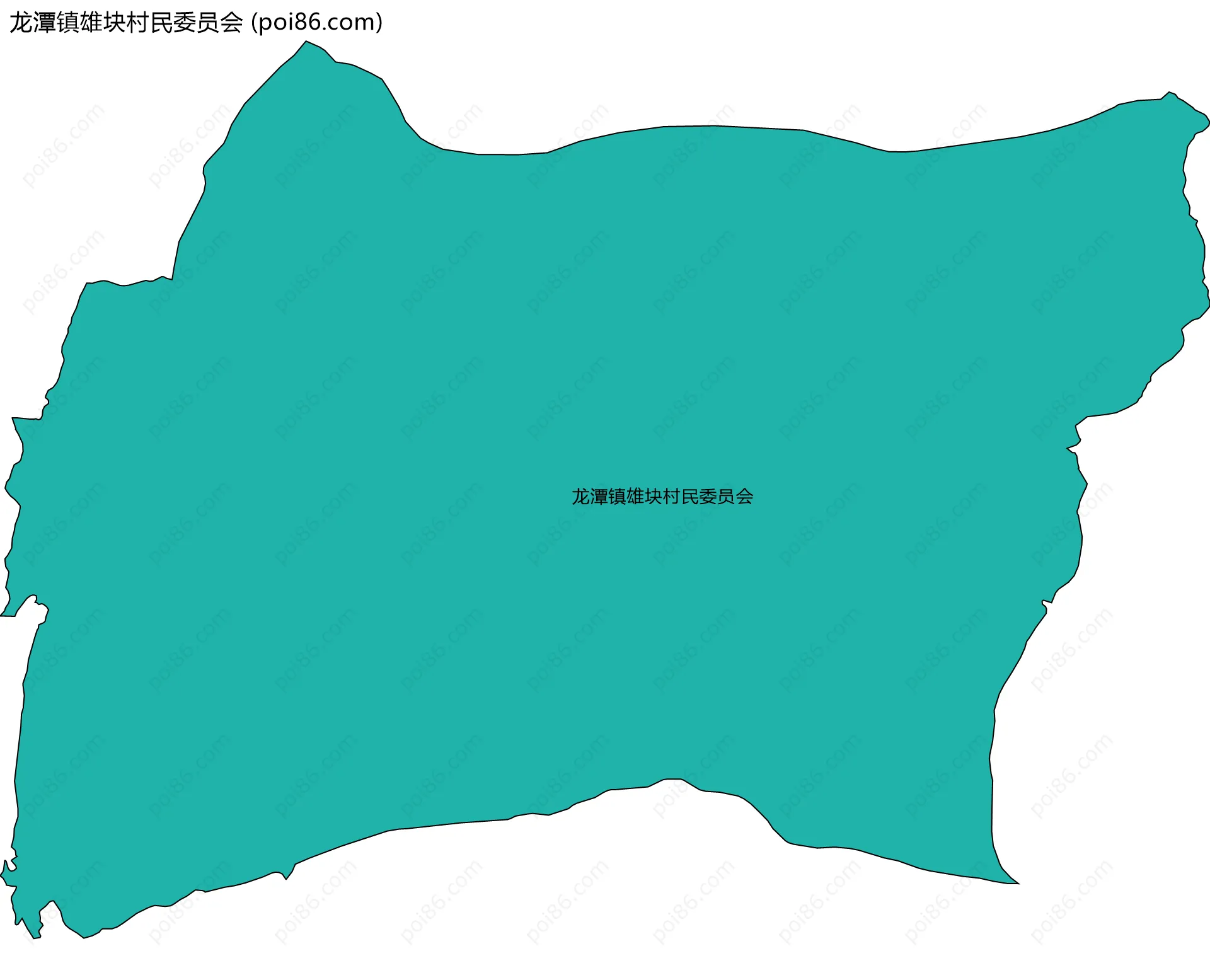 龙潭镇雄块村民委员会边界地图