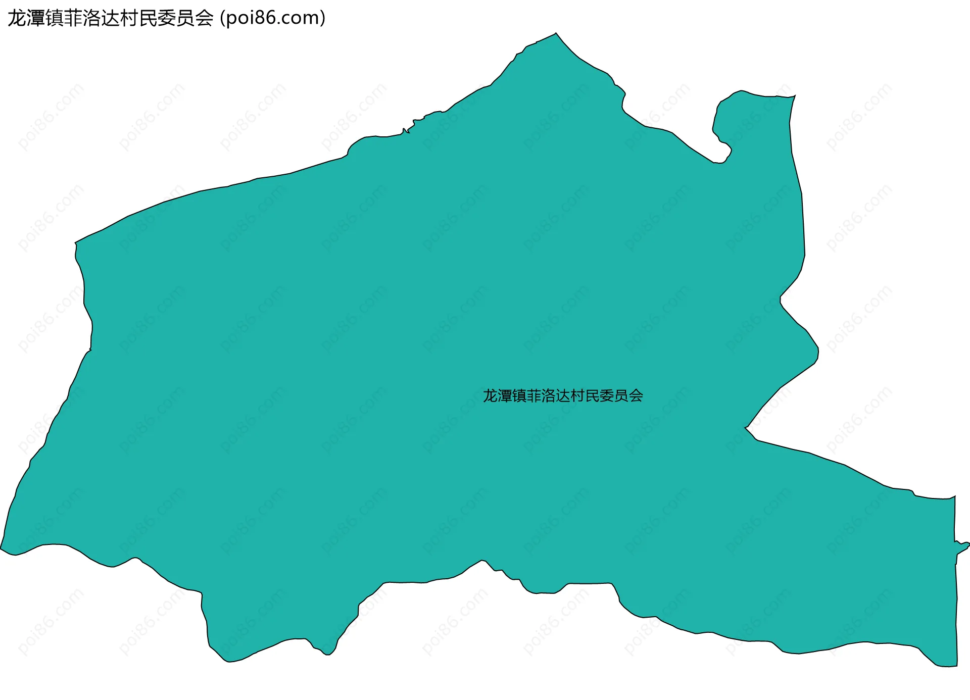 龙潭镇菲洛达村民委员会边界地图