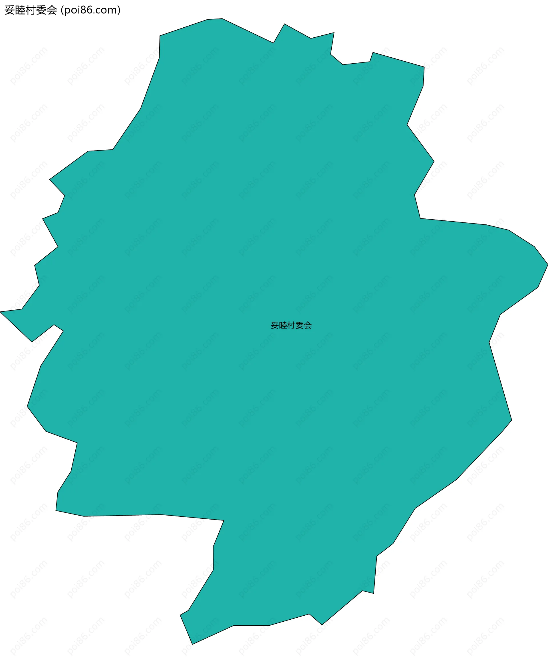 妥睦村委会边界地图