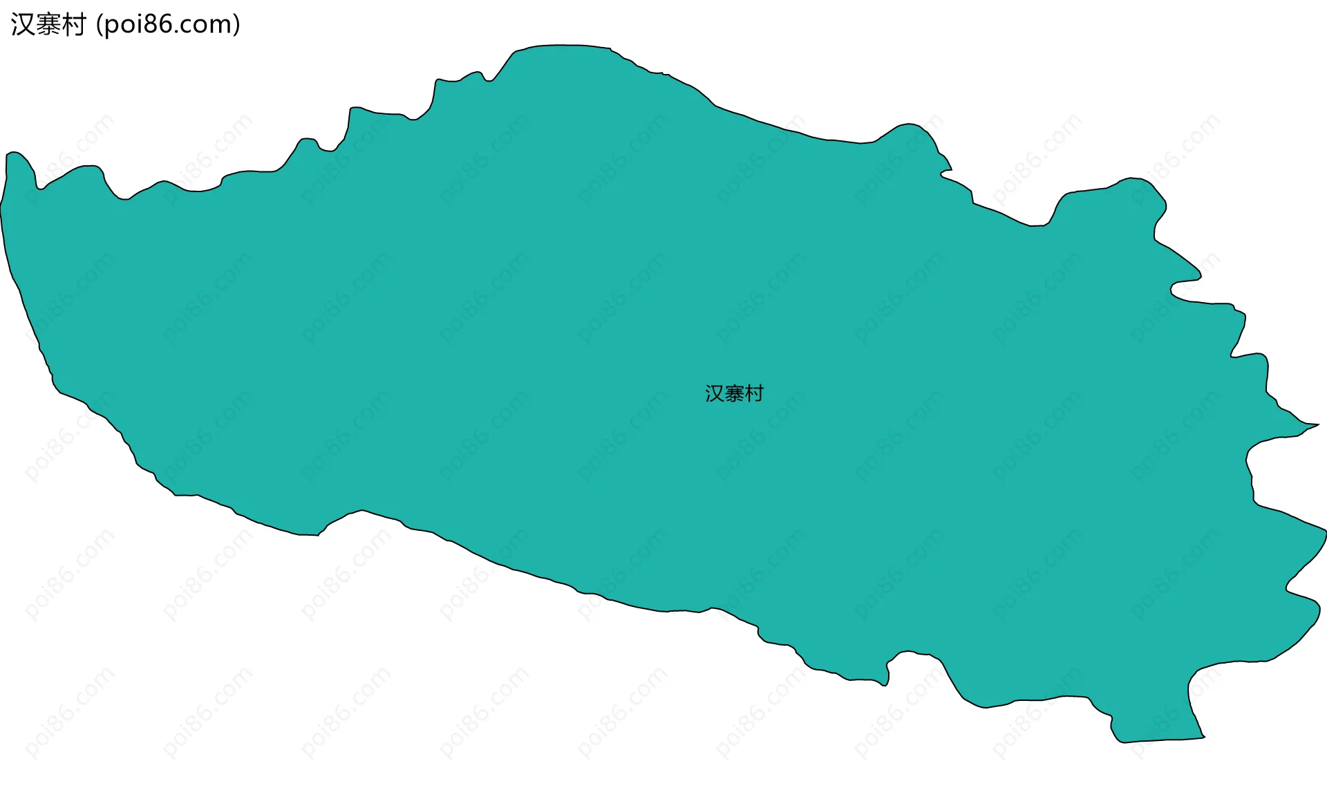 汉寨村边界地图
