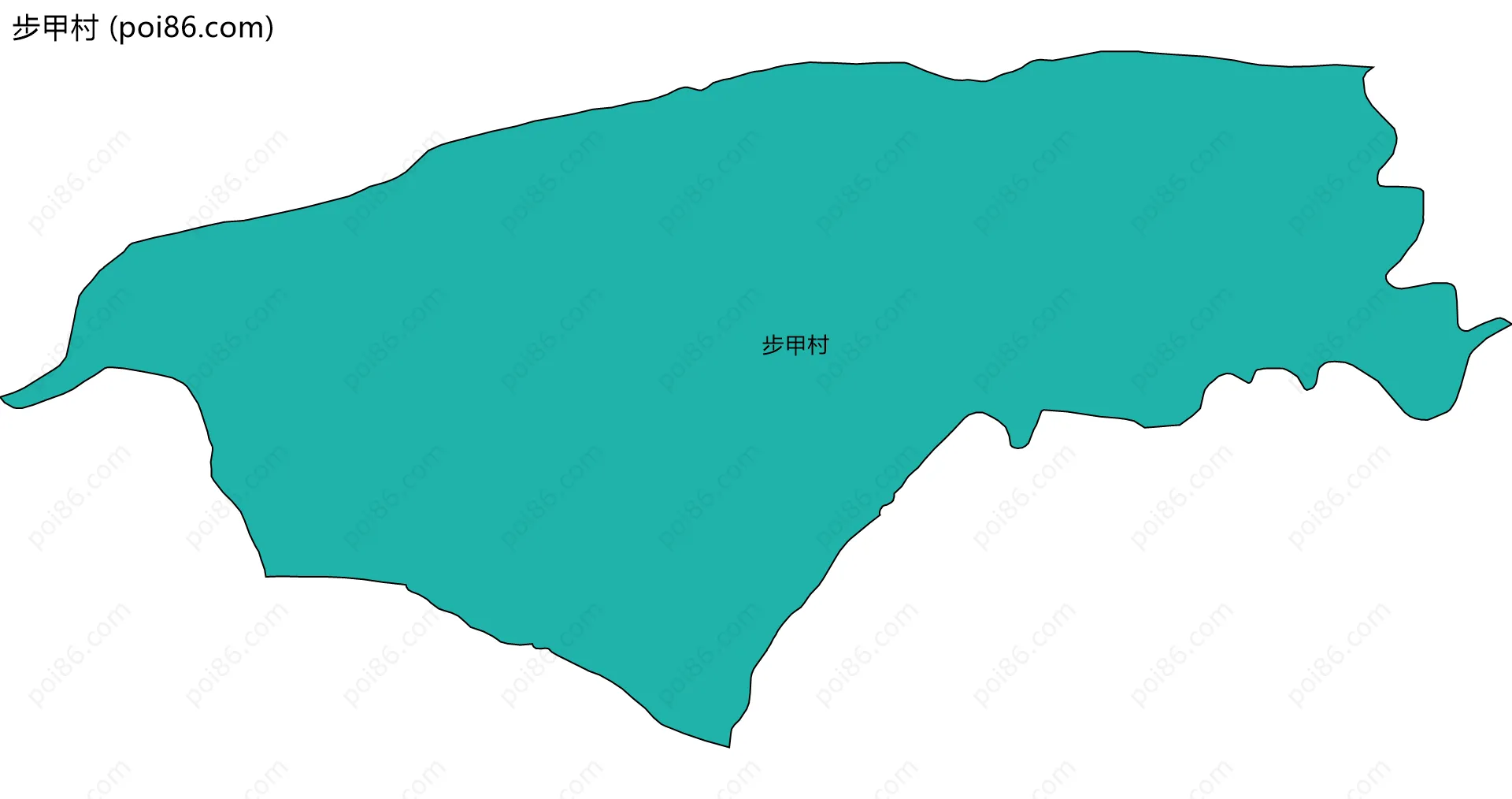 步甲村边界地图