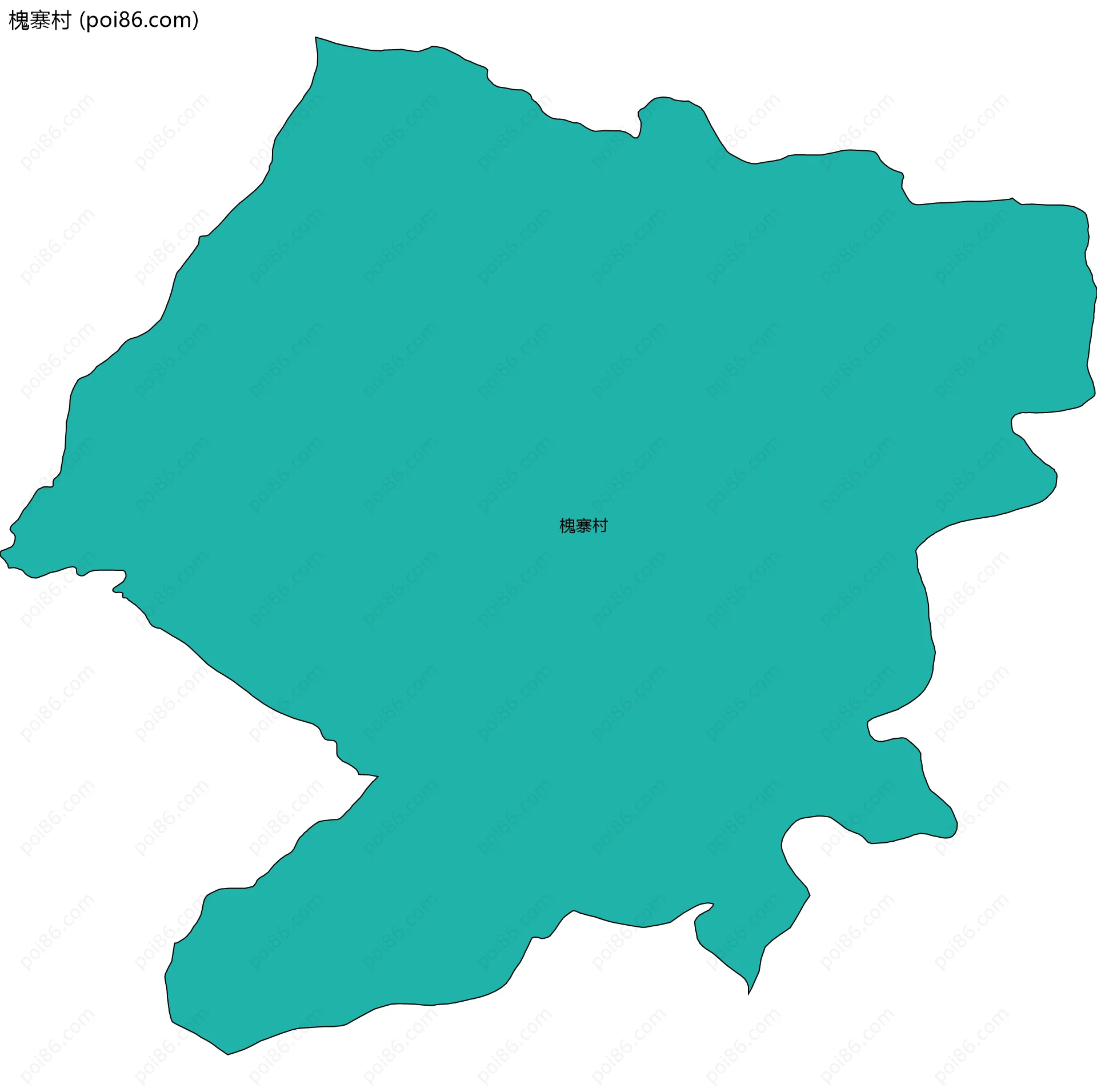 槐寨村边界地图