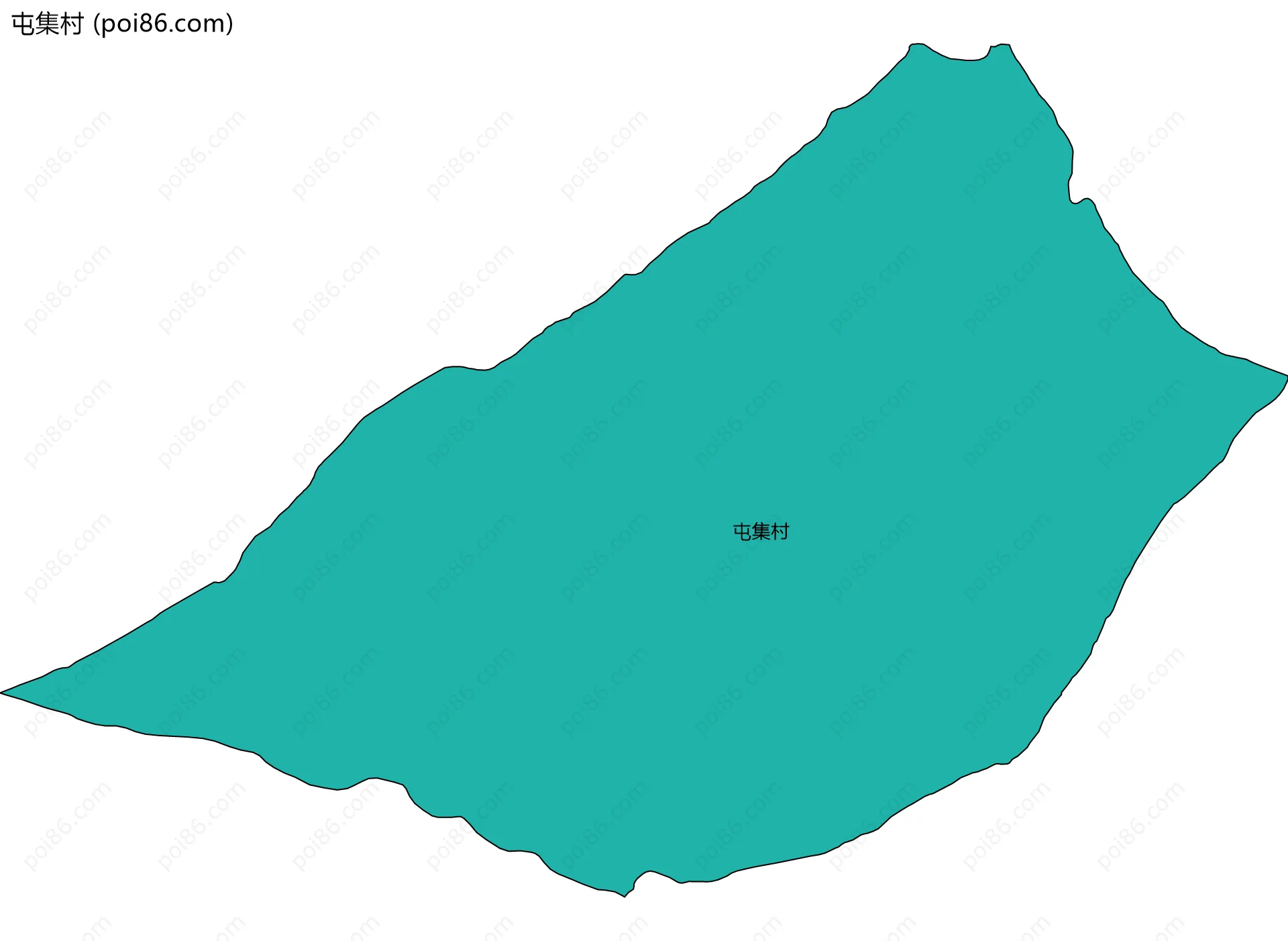 屯集村边界地图