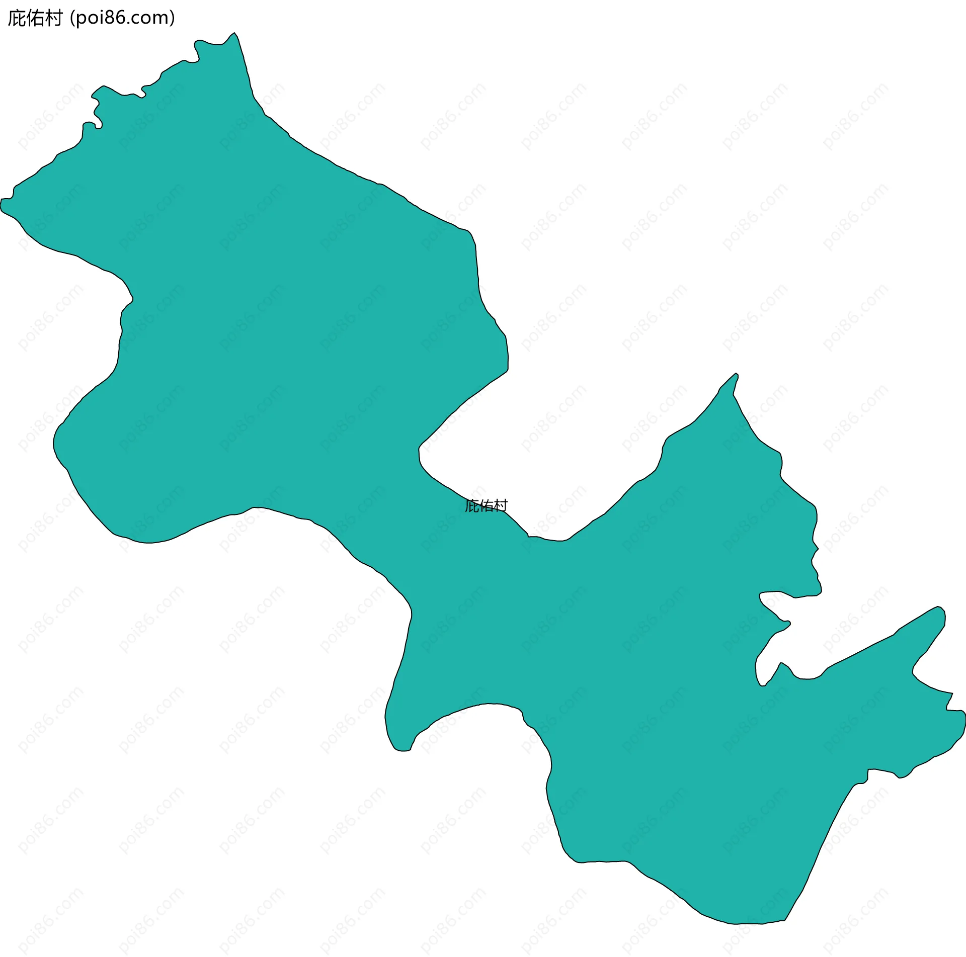 庇佑村边界地图