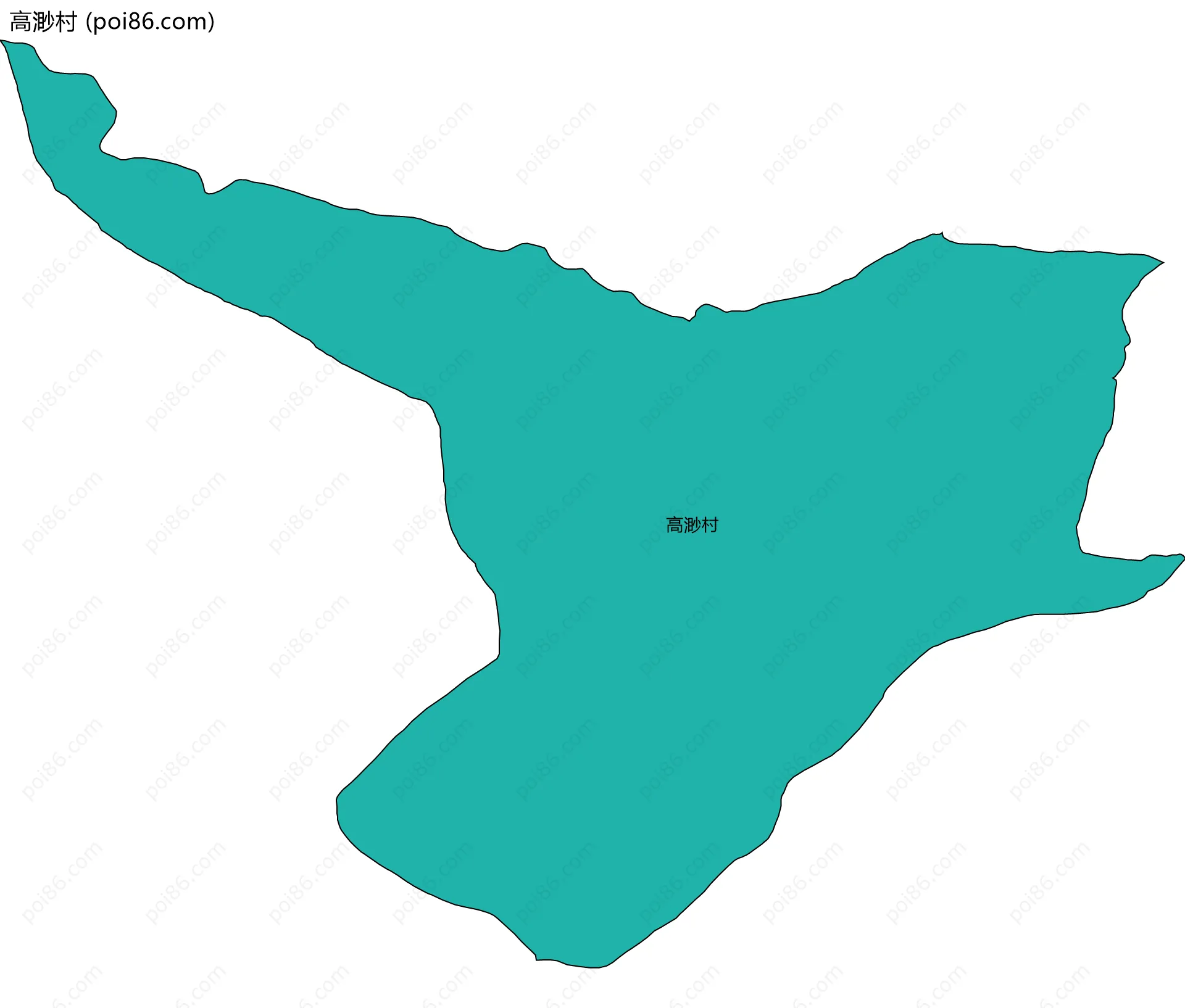 高渺村边界地图