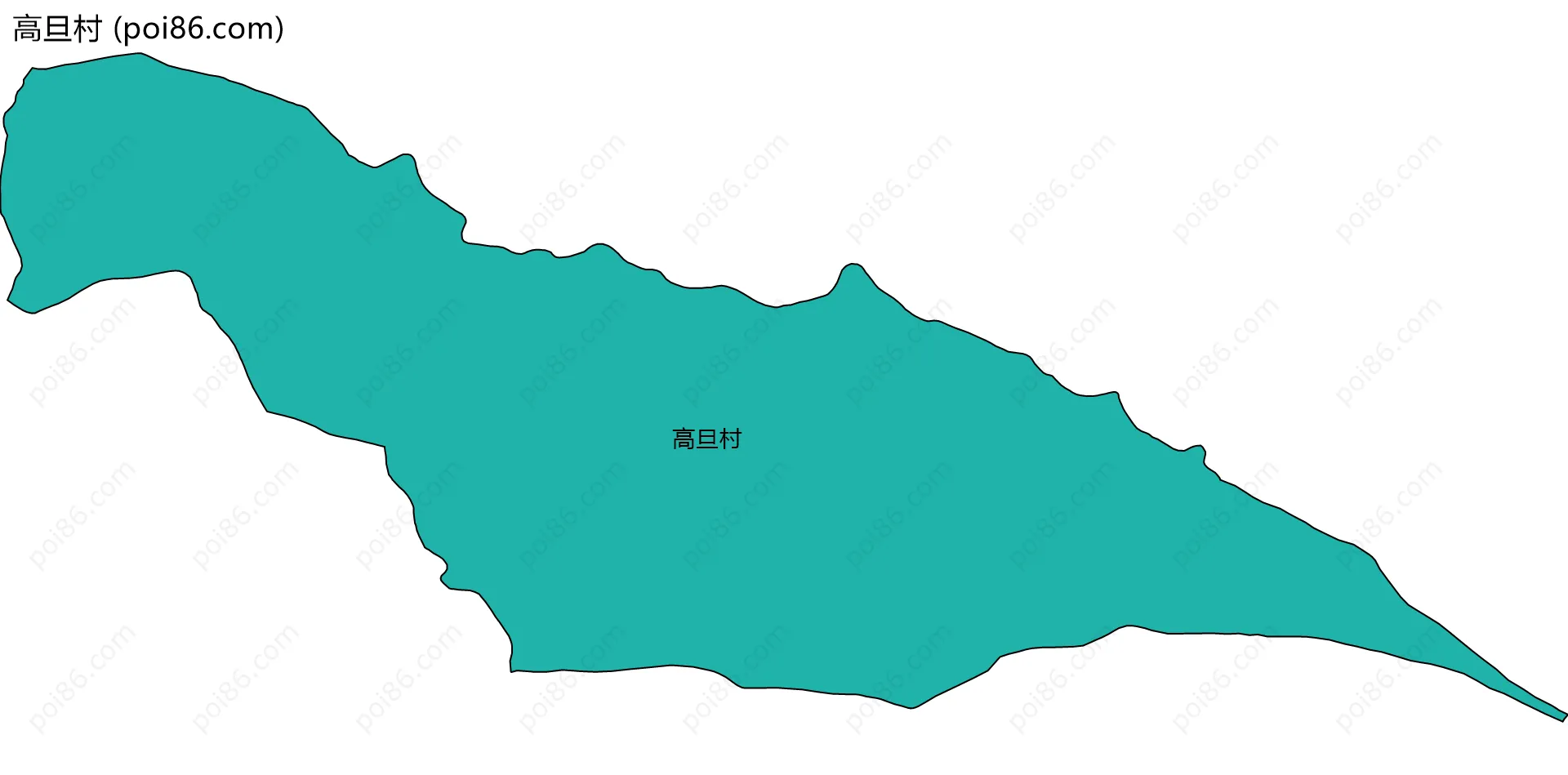 高旦村边界地图