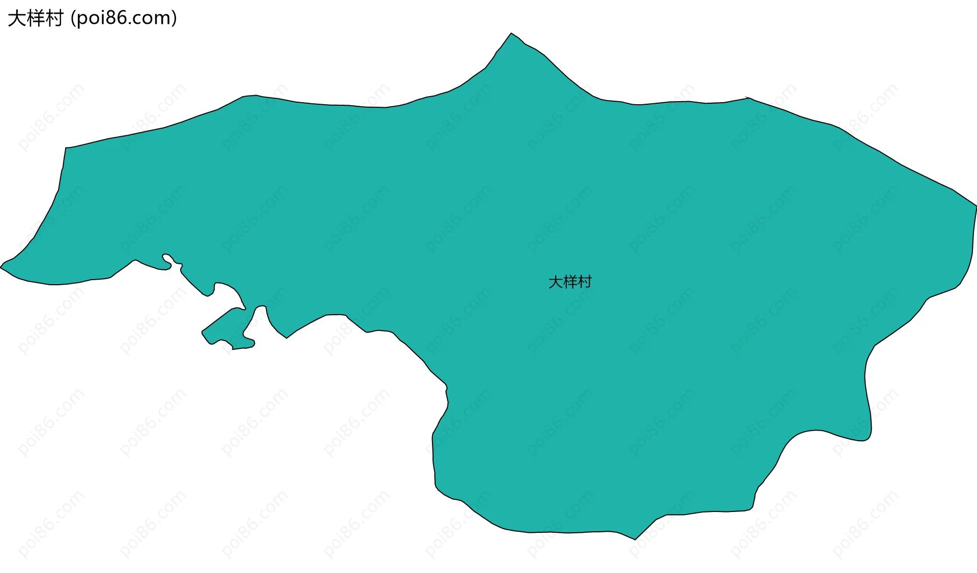 大样村边界地图