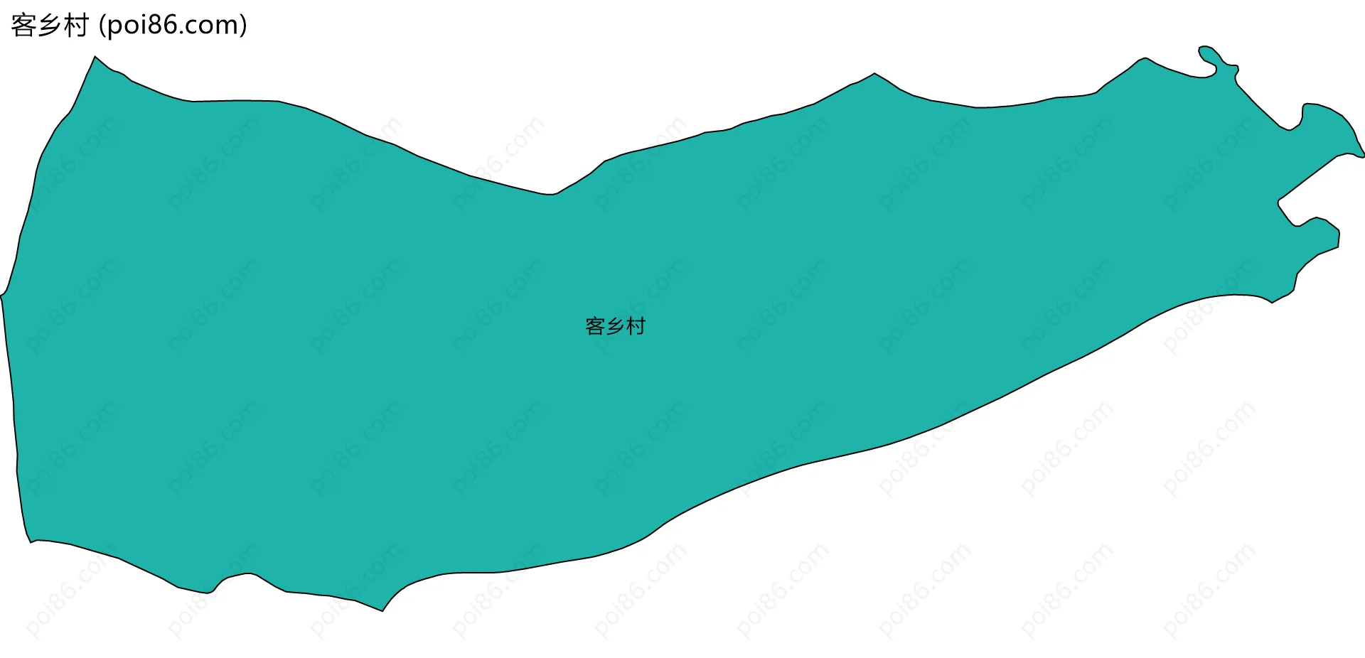 客乡村边界地图