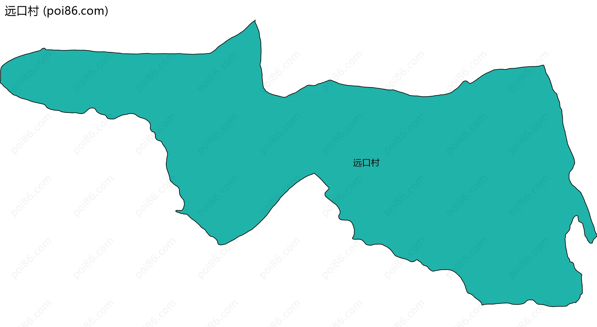 远口村边界地图