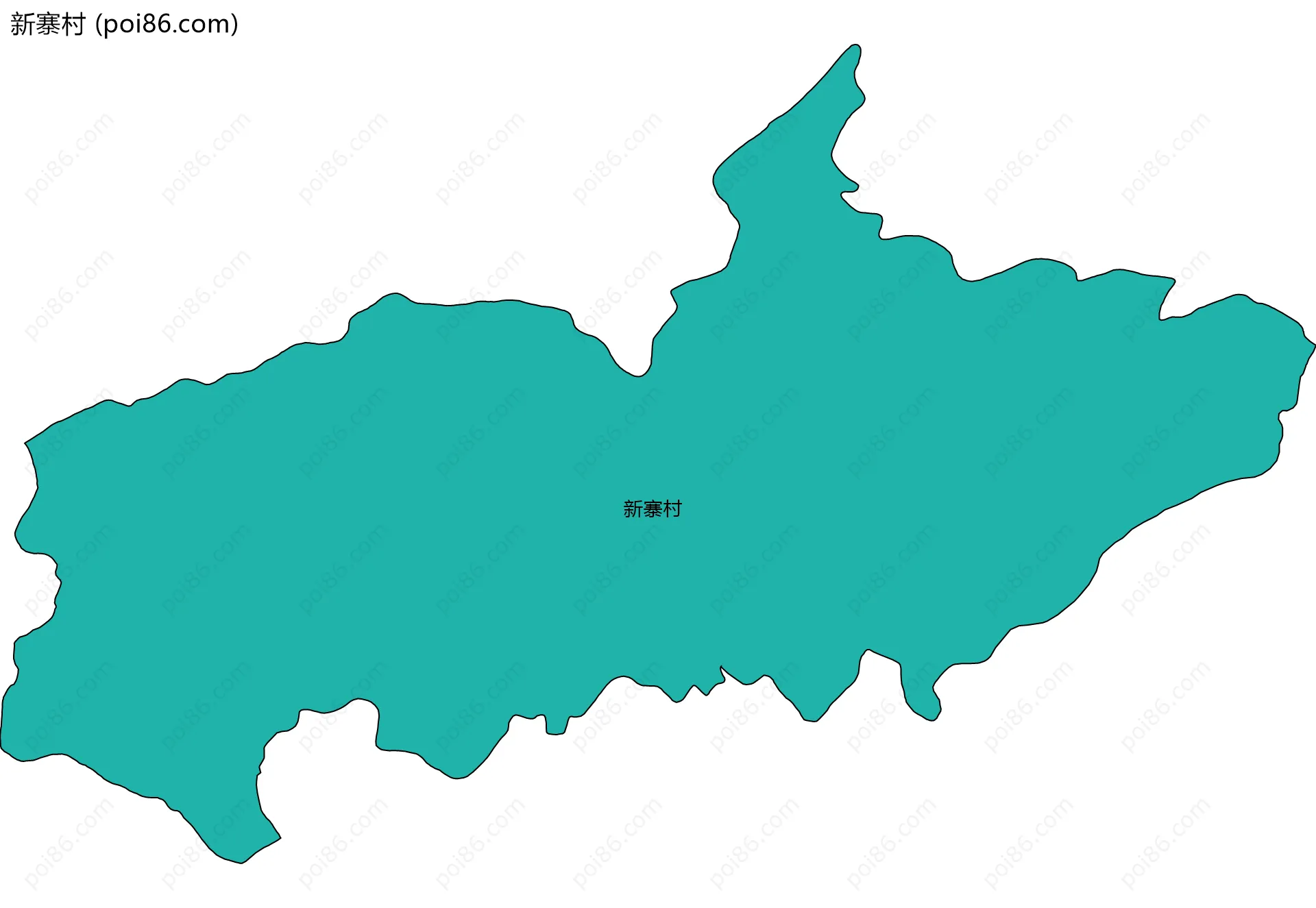 新寨村边界地图