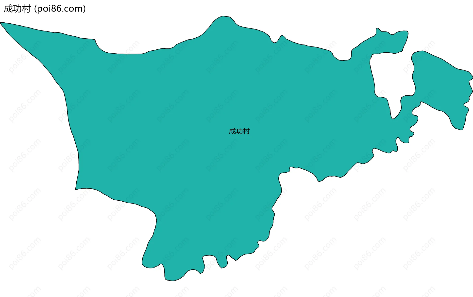 成功村边界地图
