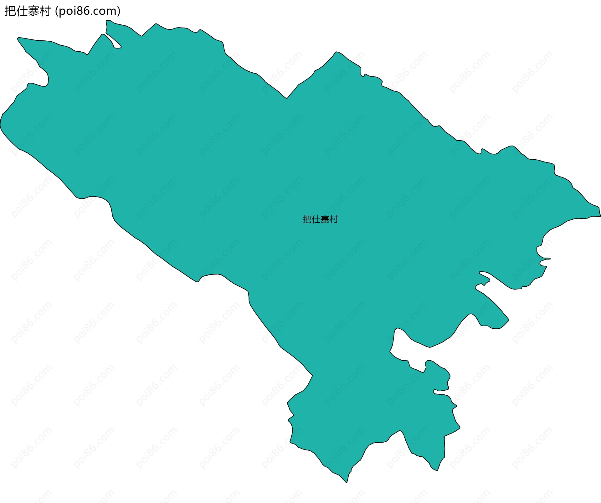 把仕寨村边界地图