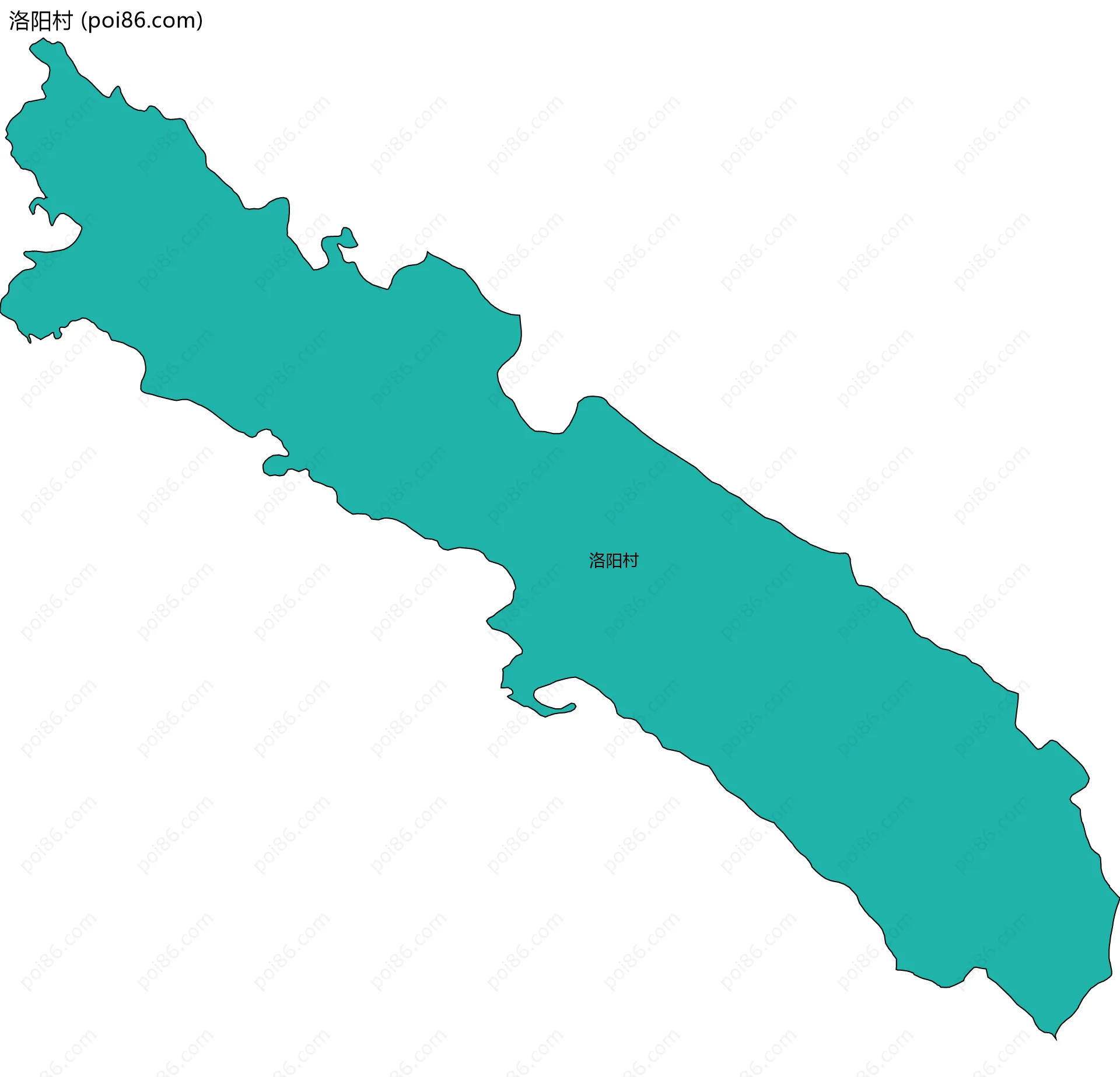 洛阳村边界地图