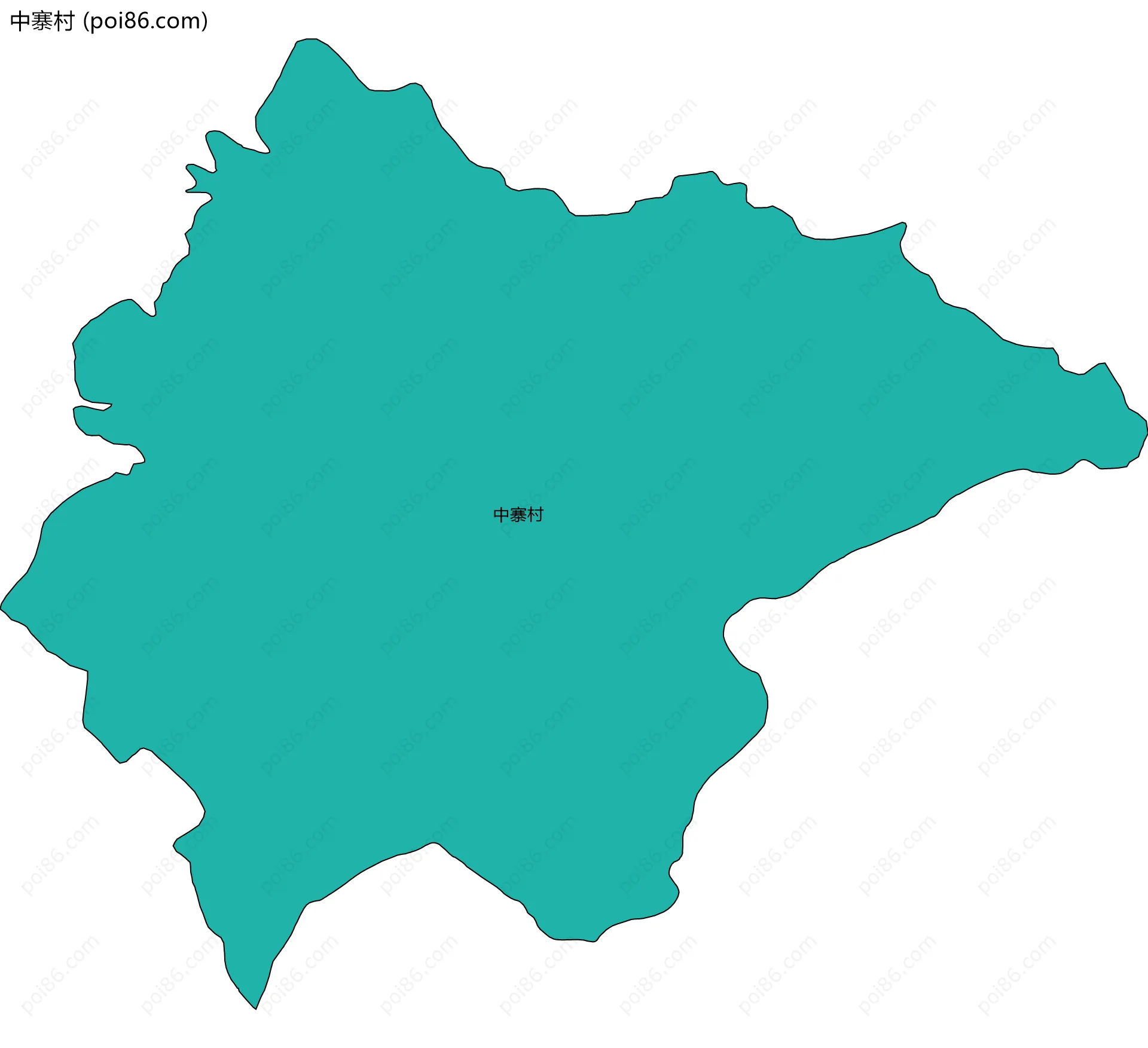 中寨村边界地图