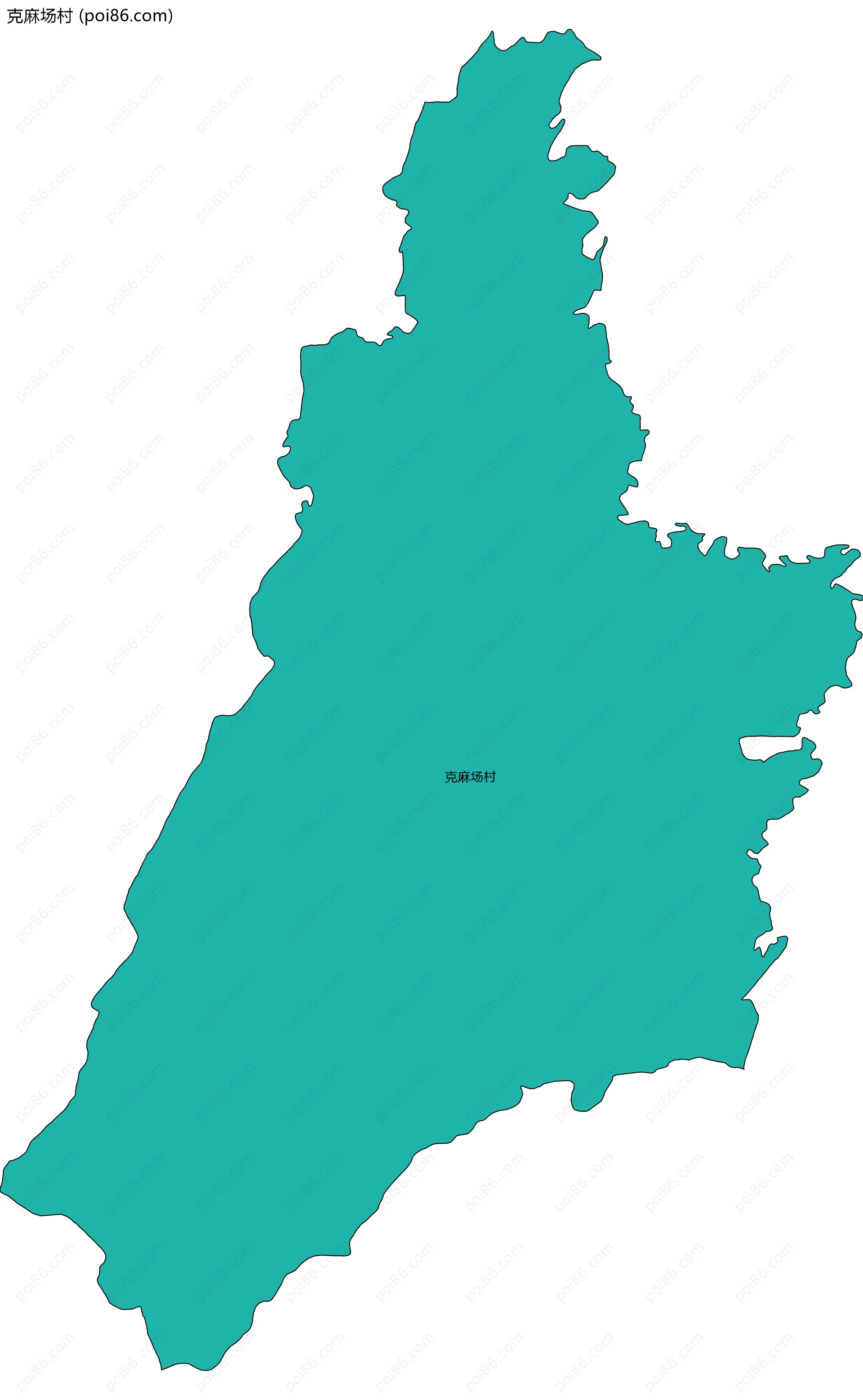 克麻场村边界地图