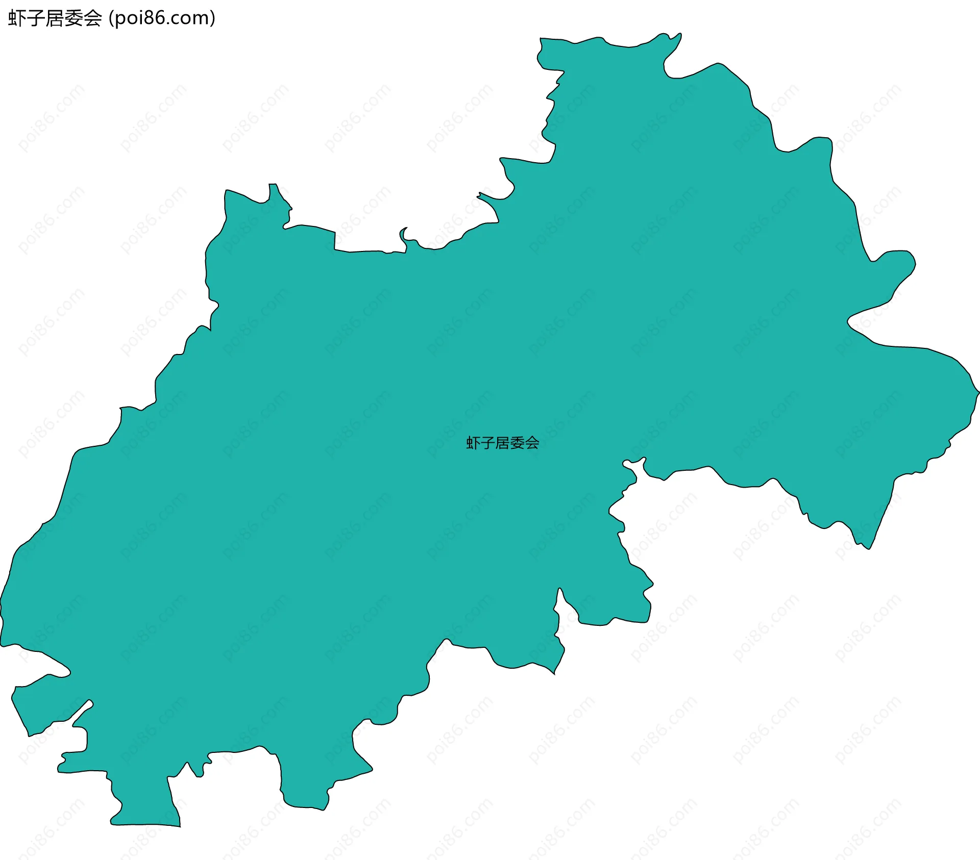 虾子居委会边界地图