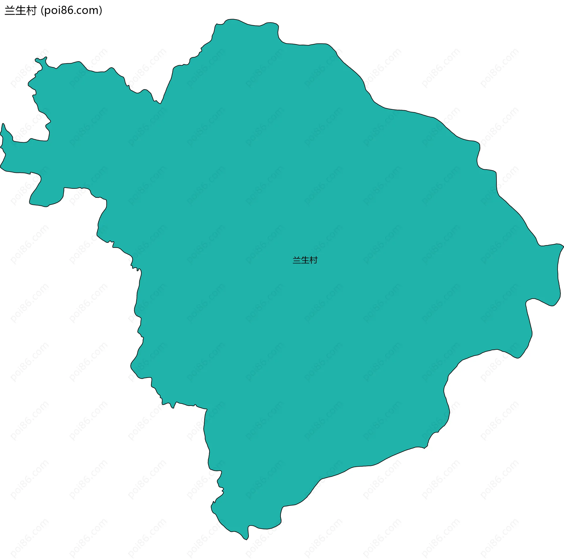 兰生村边界地图