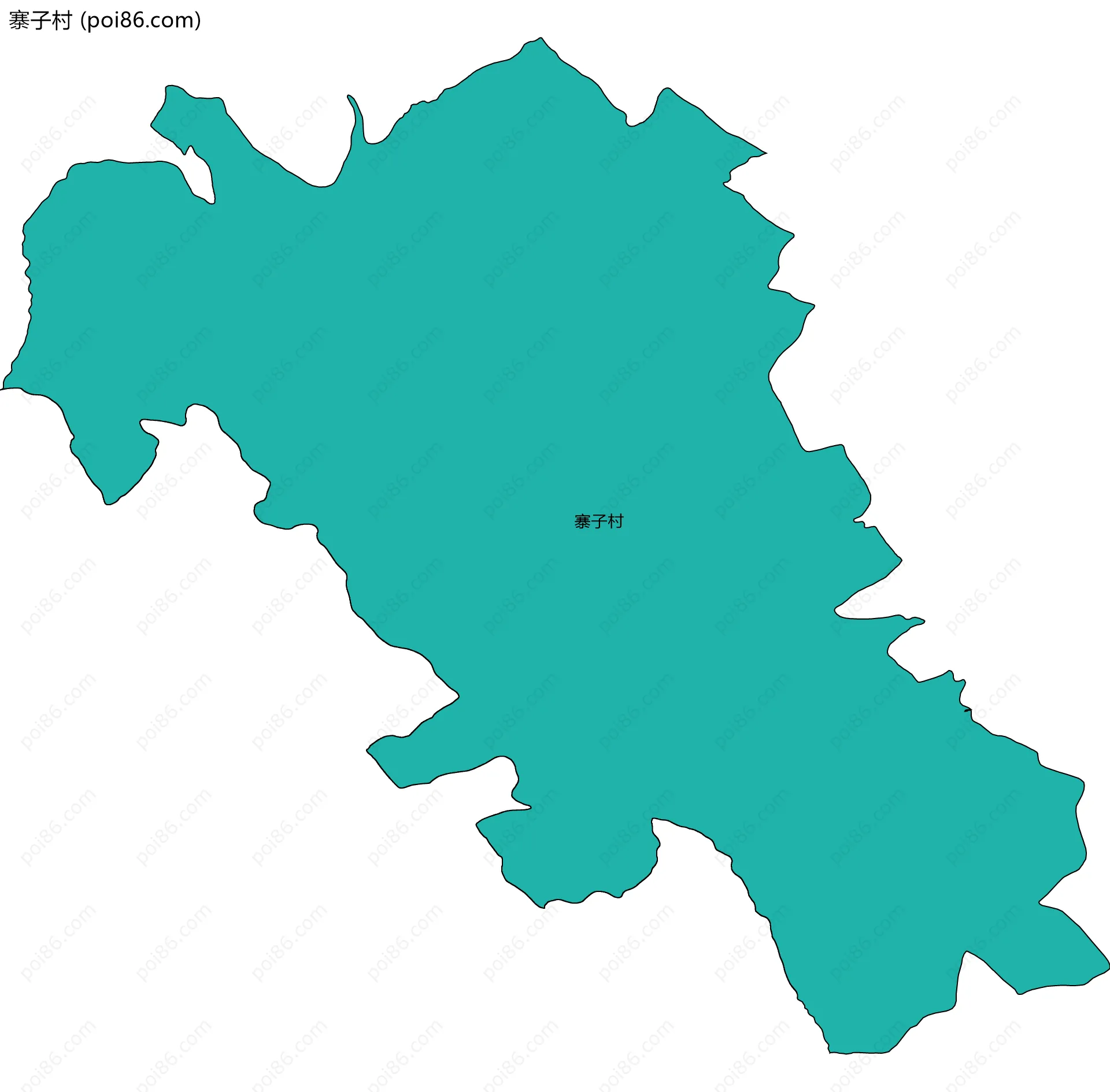 寨子村边界地图