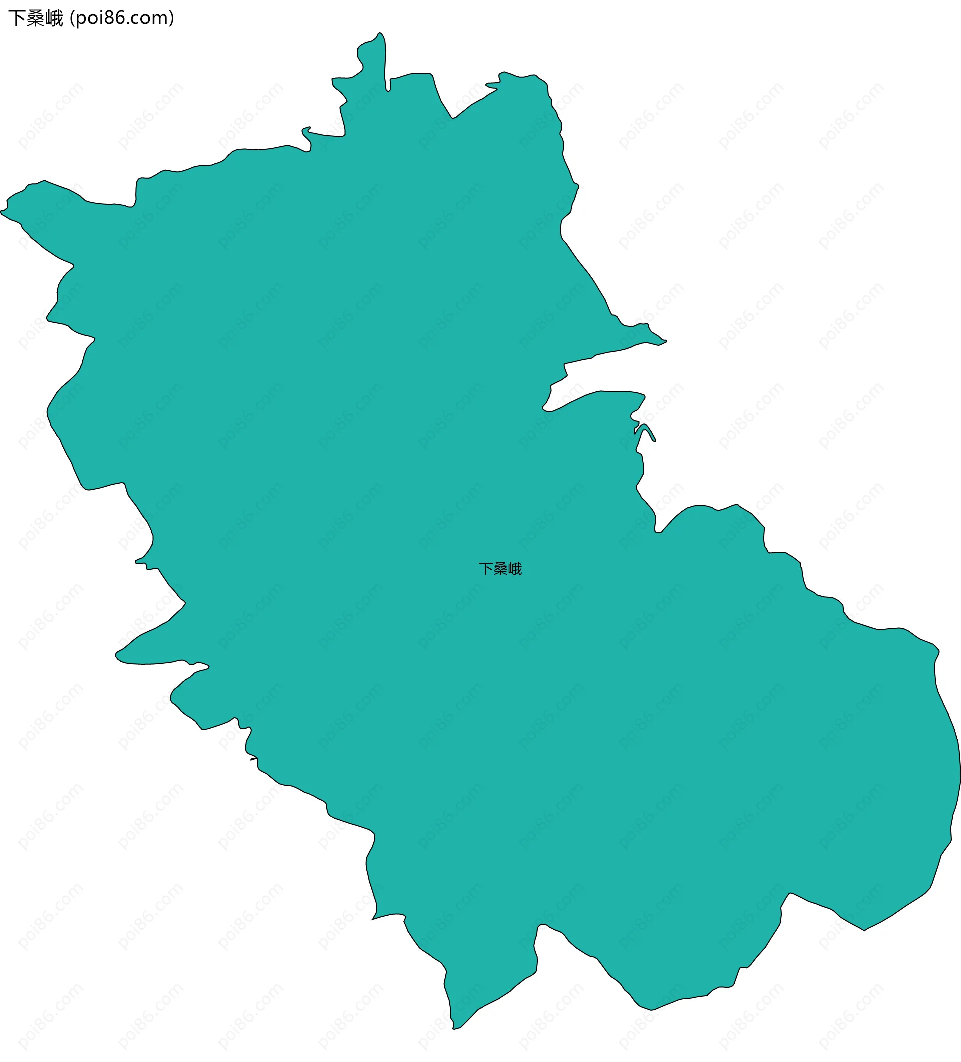 下桑峨边界地图