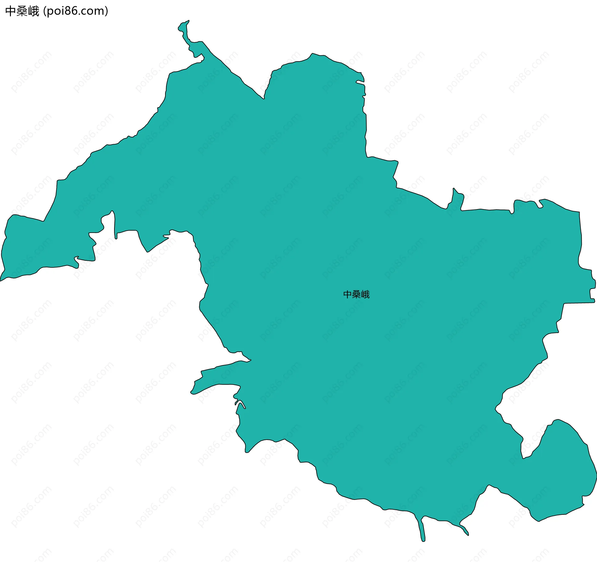 中桑峨边界地图