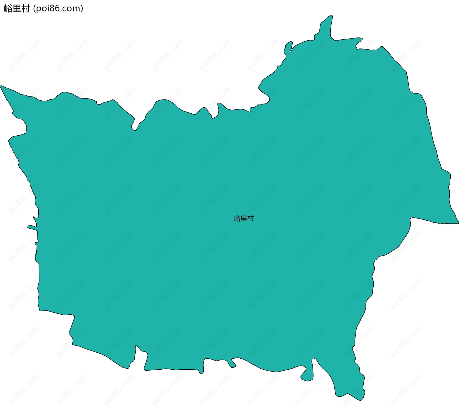 峪里村边界地图