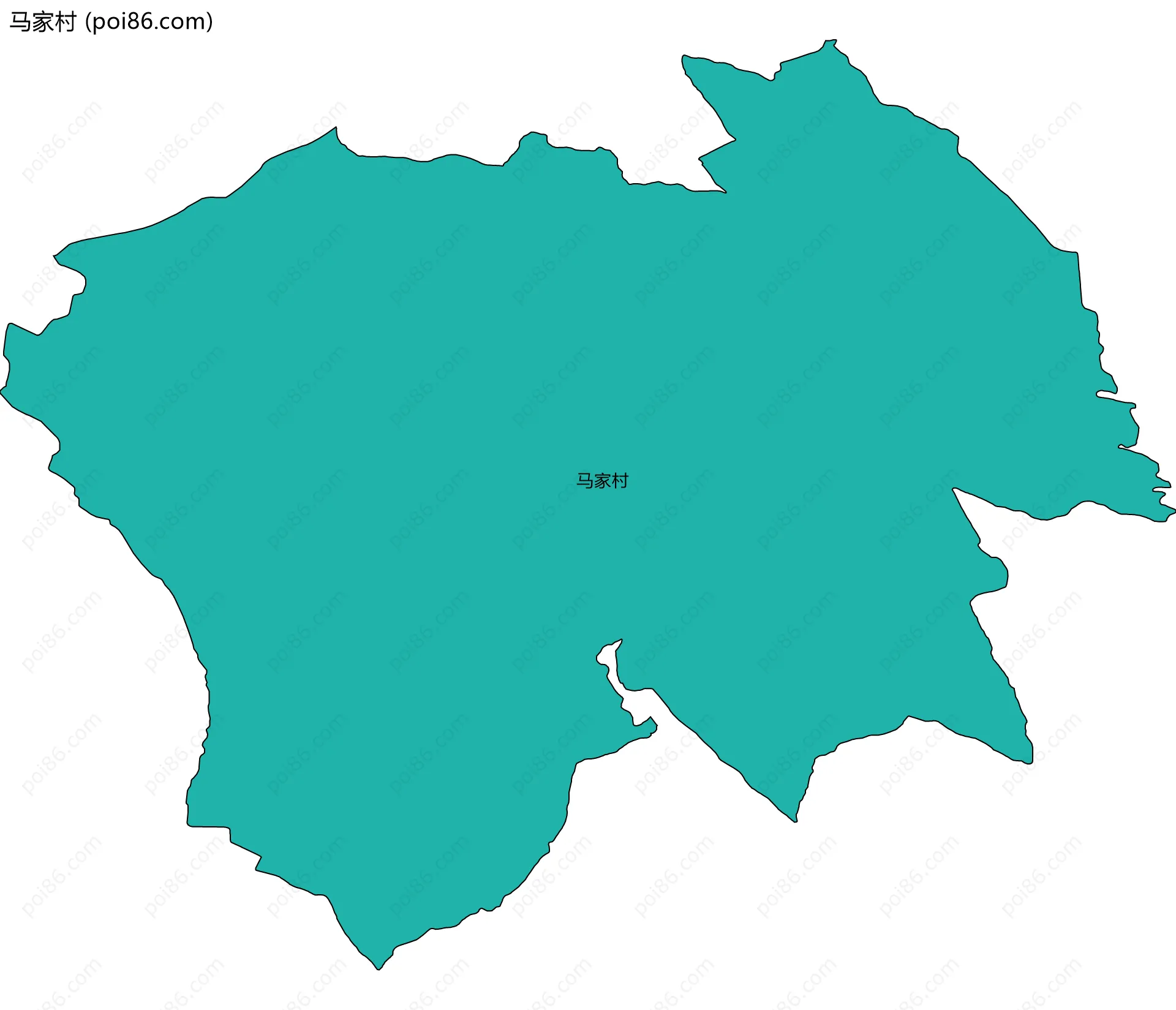 马家村边界地图