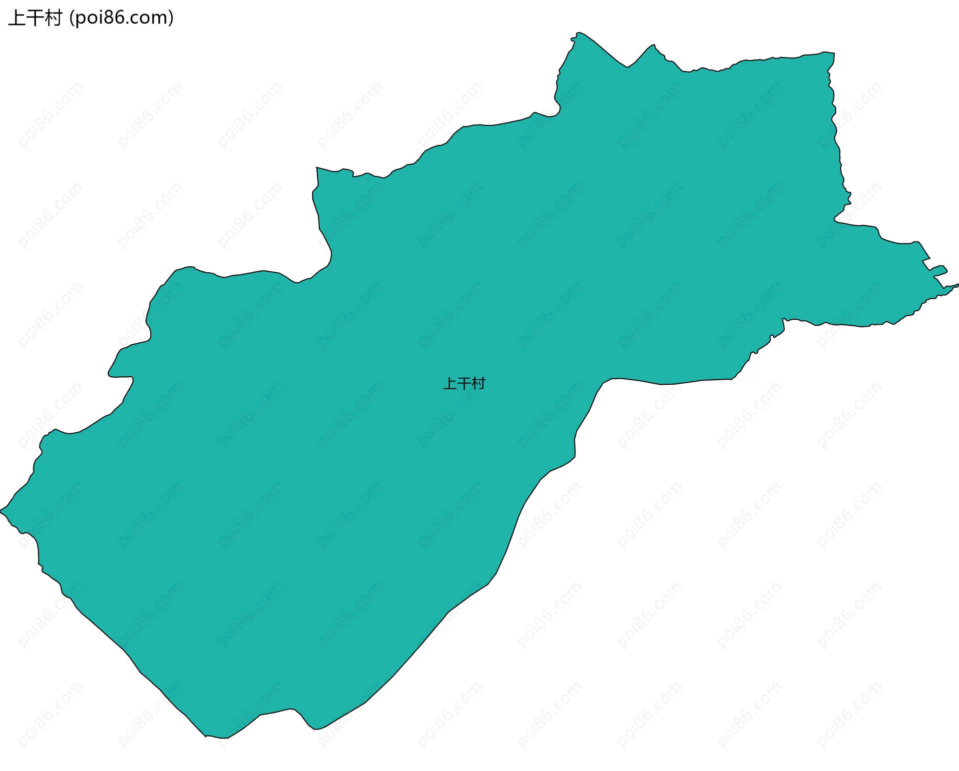 上干村边界地图