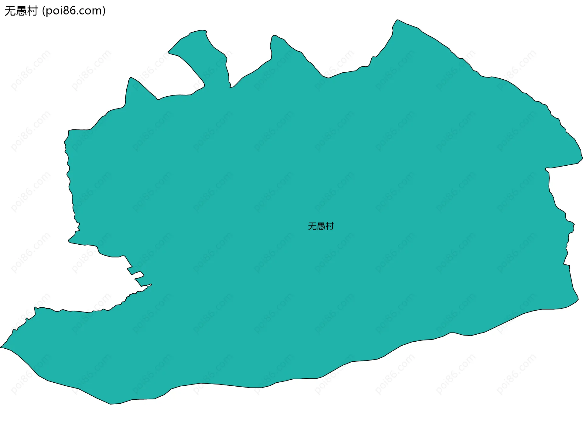 无愚村边界地图