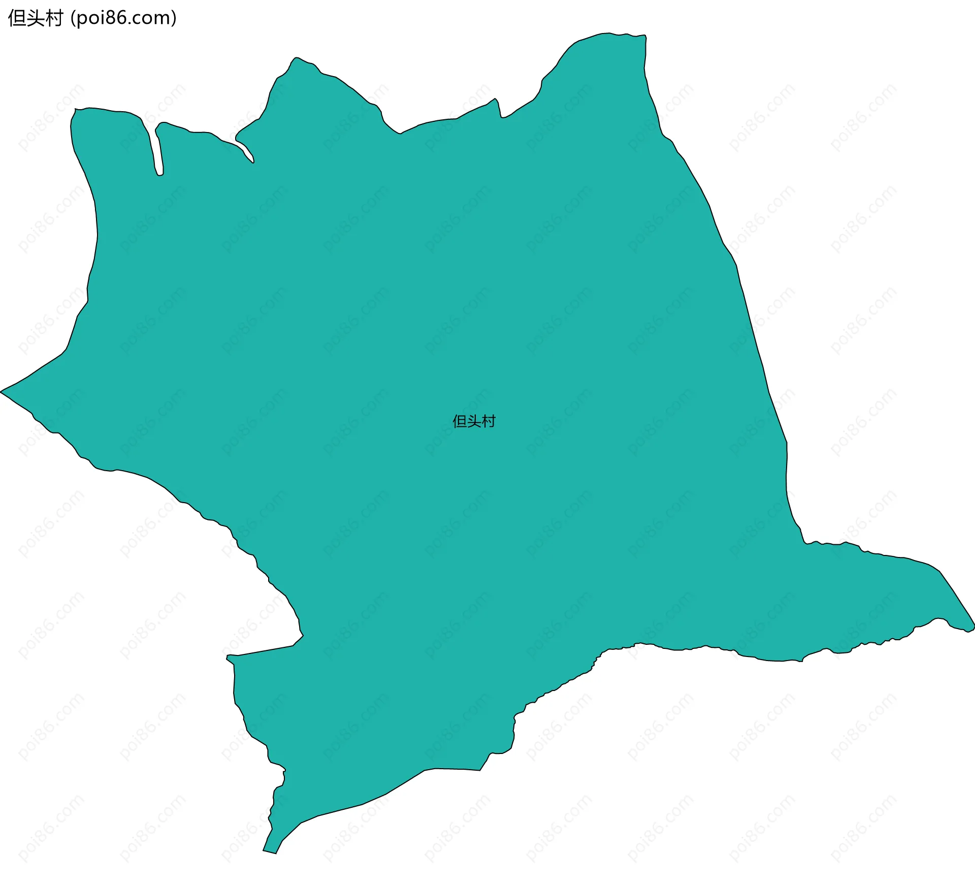 但头村边界地图