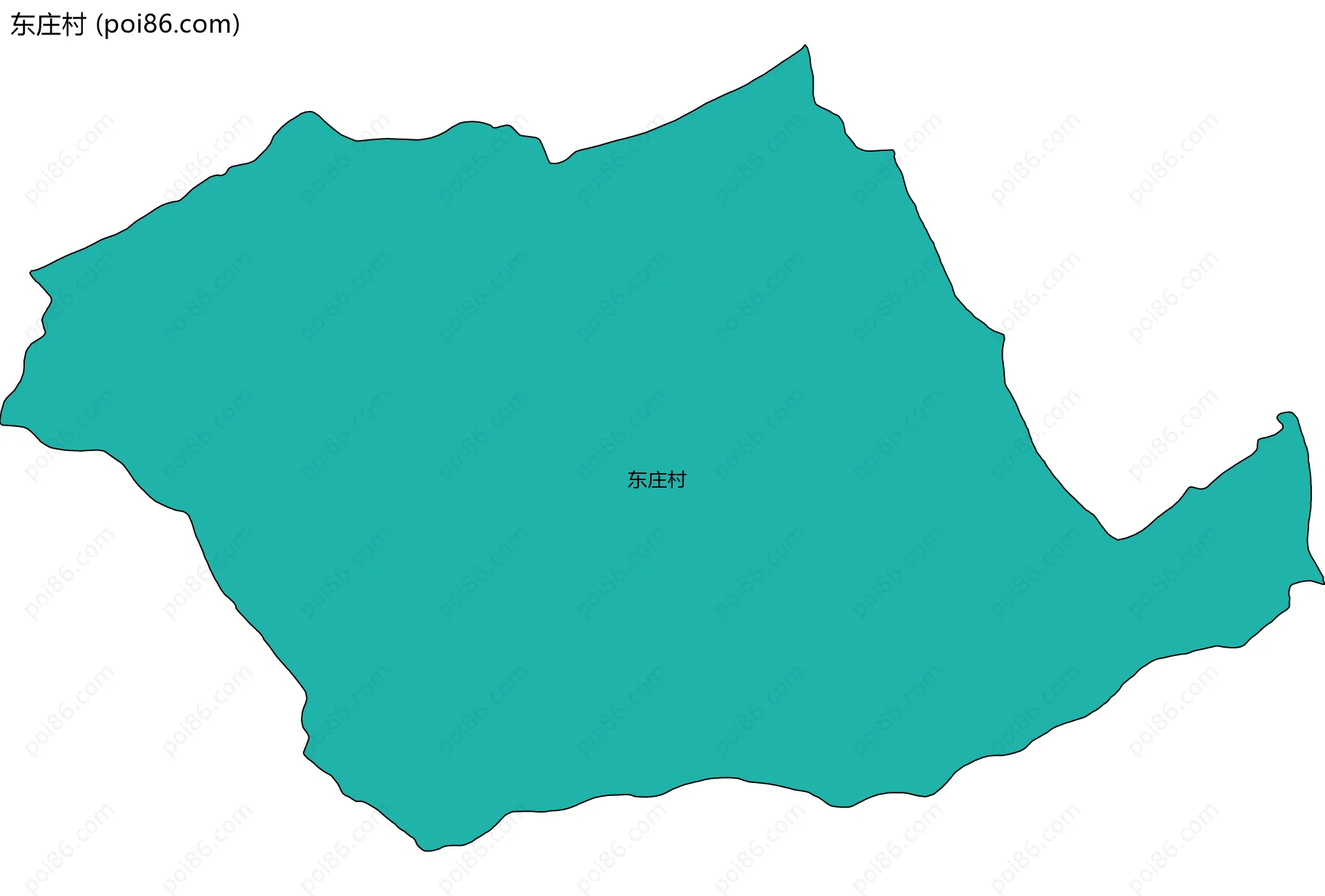 东庄村边界地图