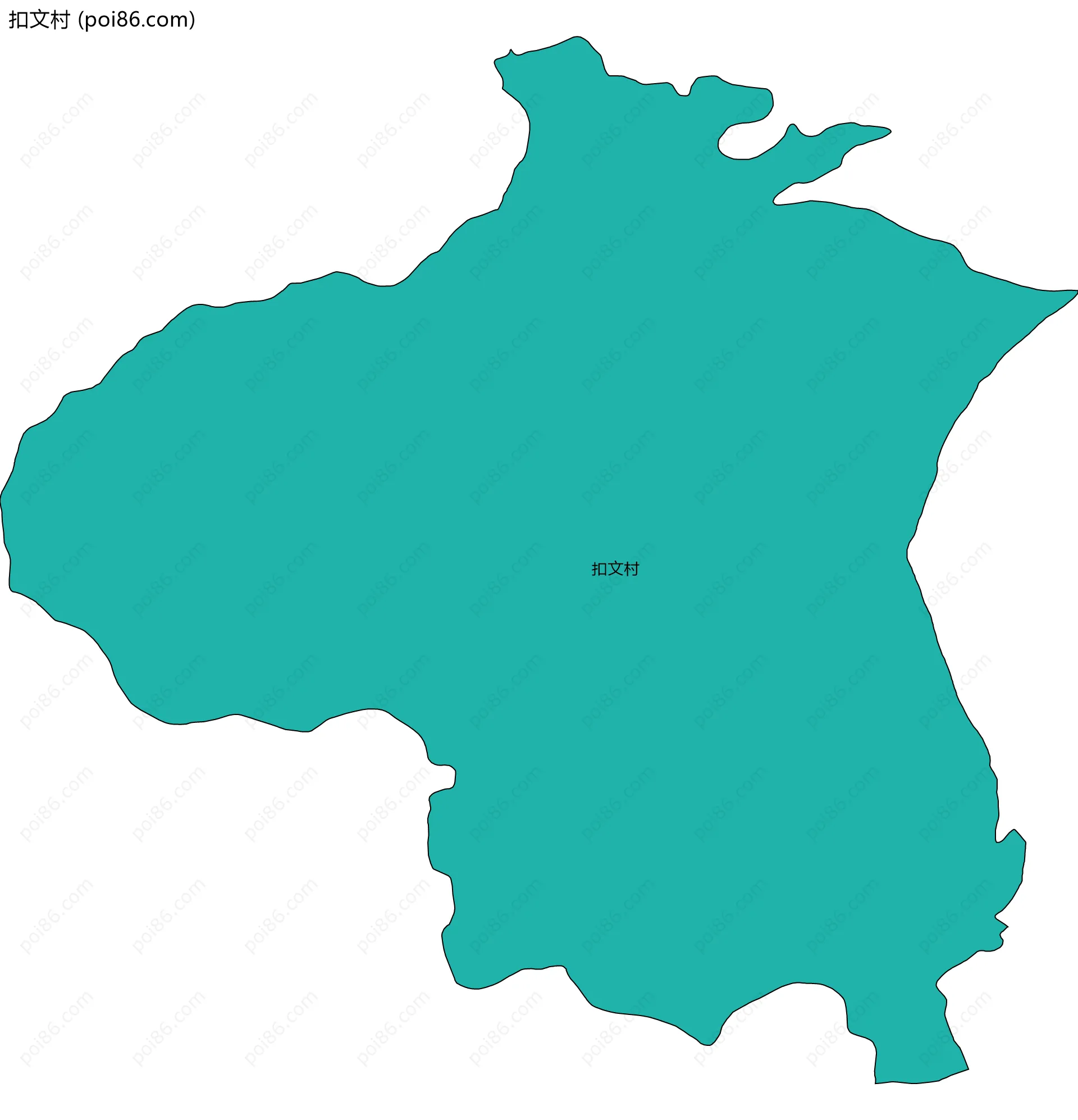 扣文村边界地图