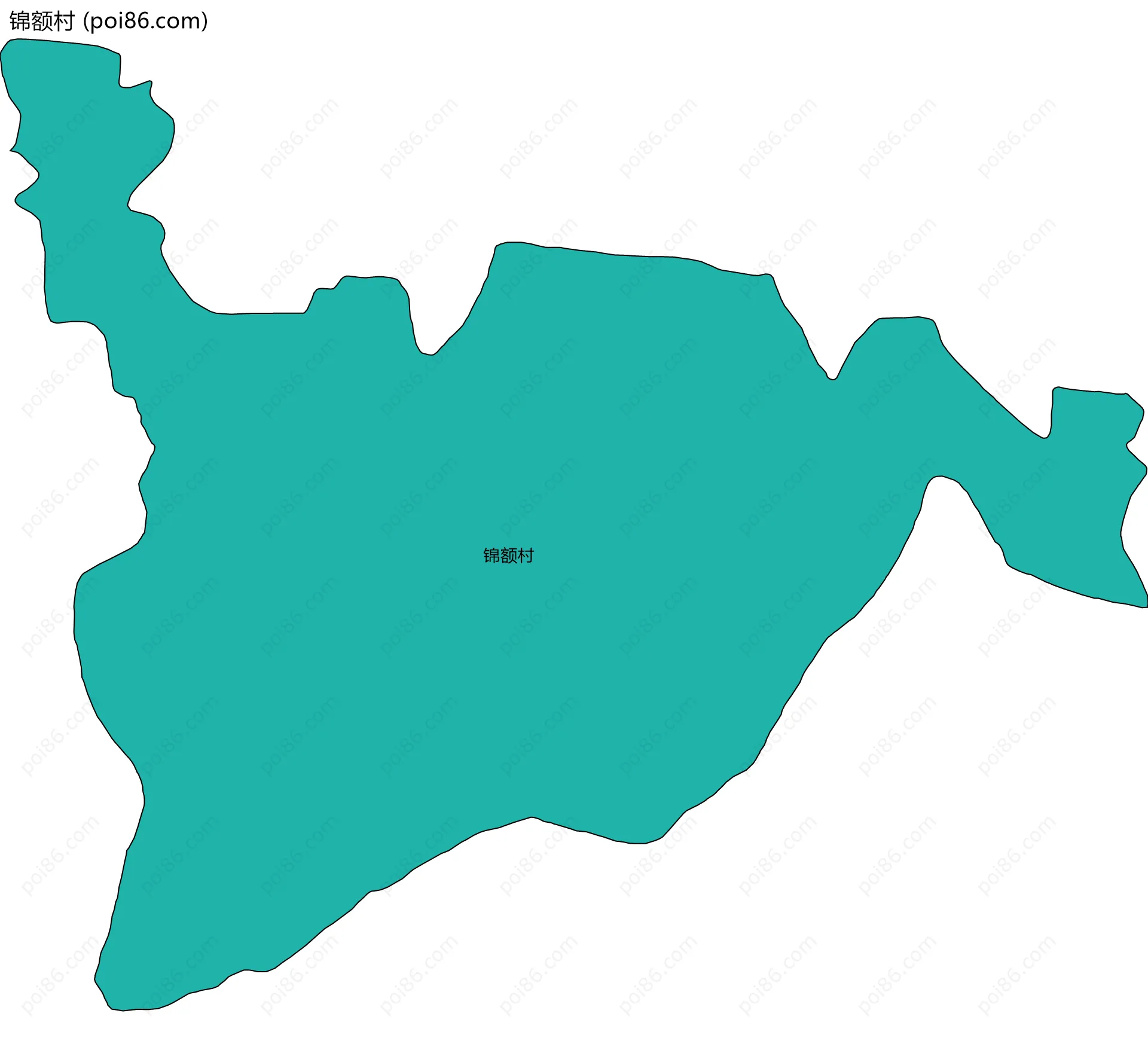 锦额村边界地图