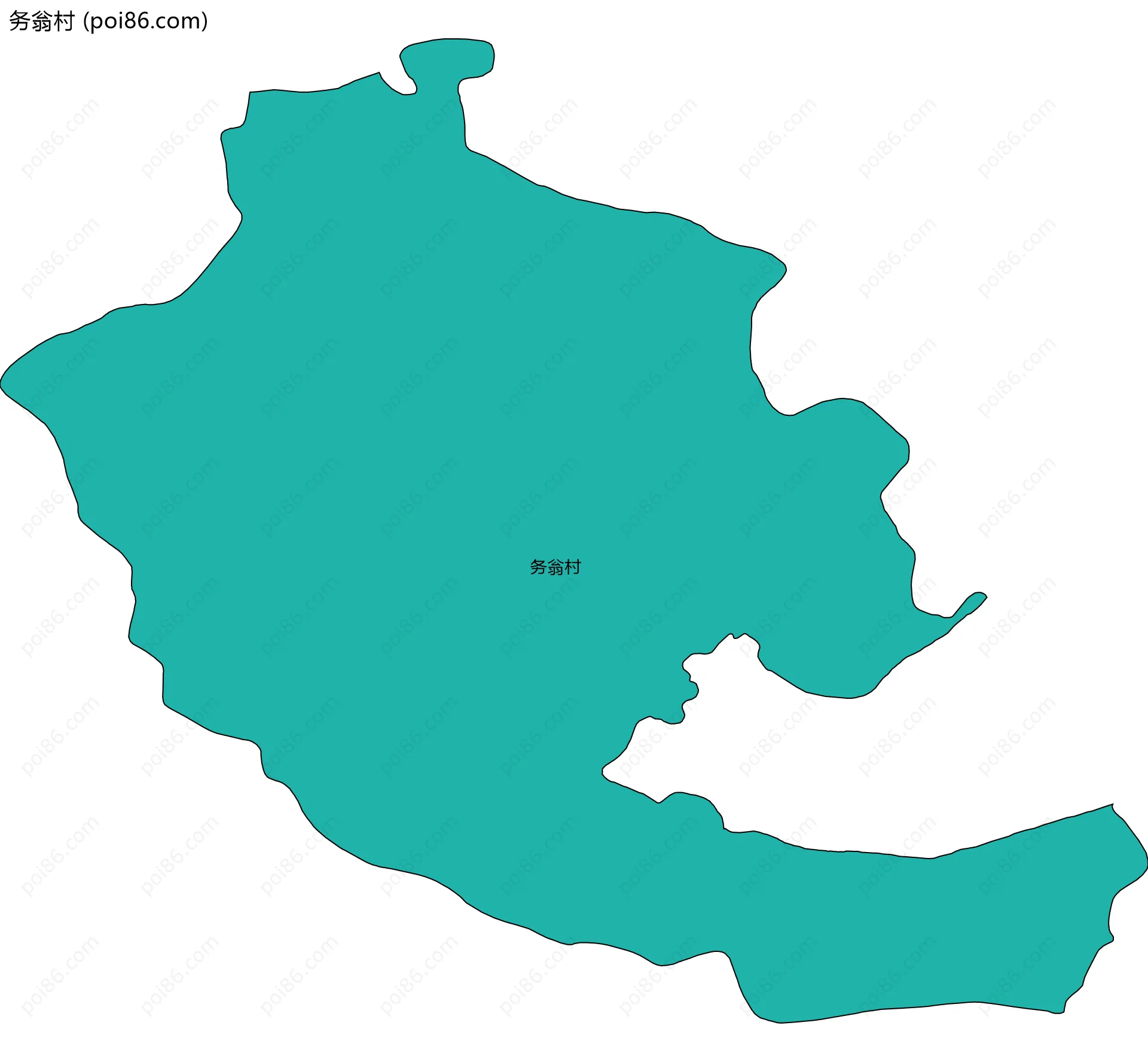 务翁村边界地图