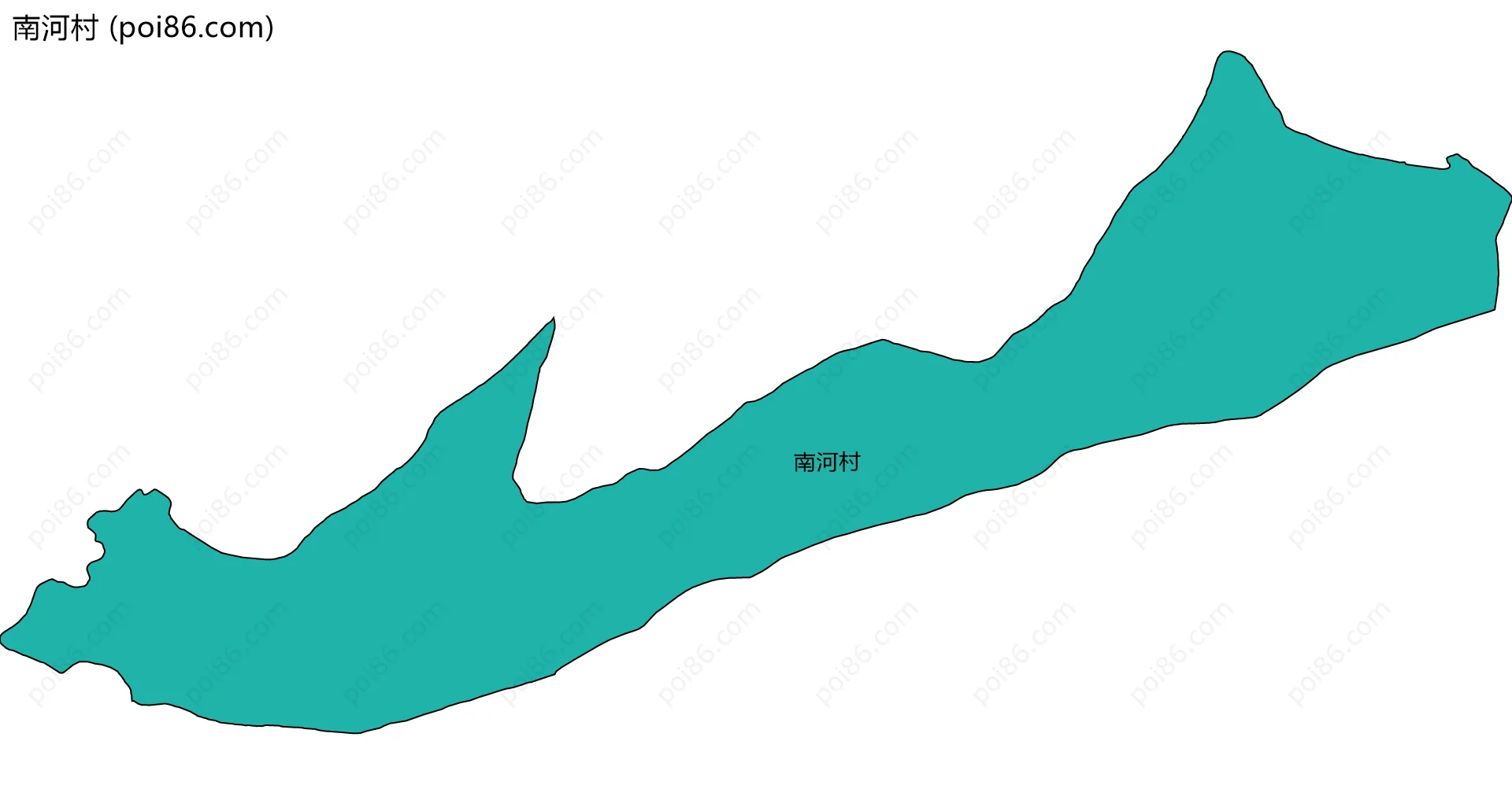 南河村边界地图