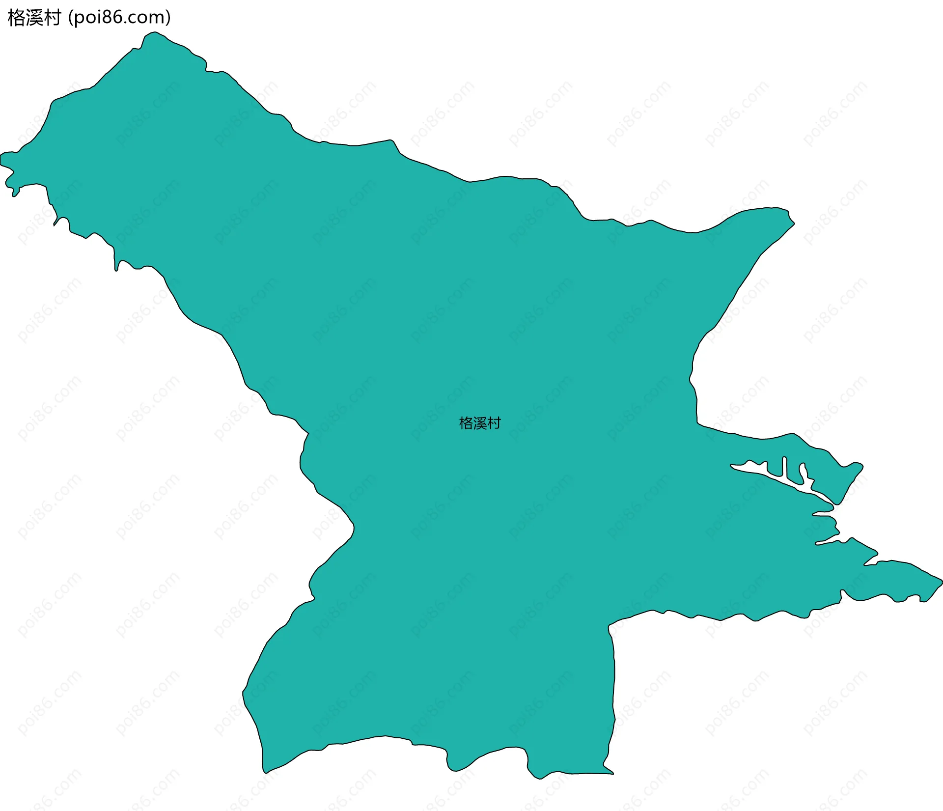 格溪村边界地图