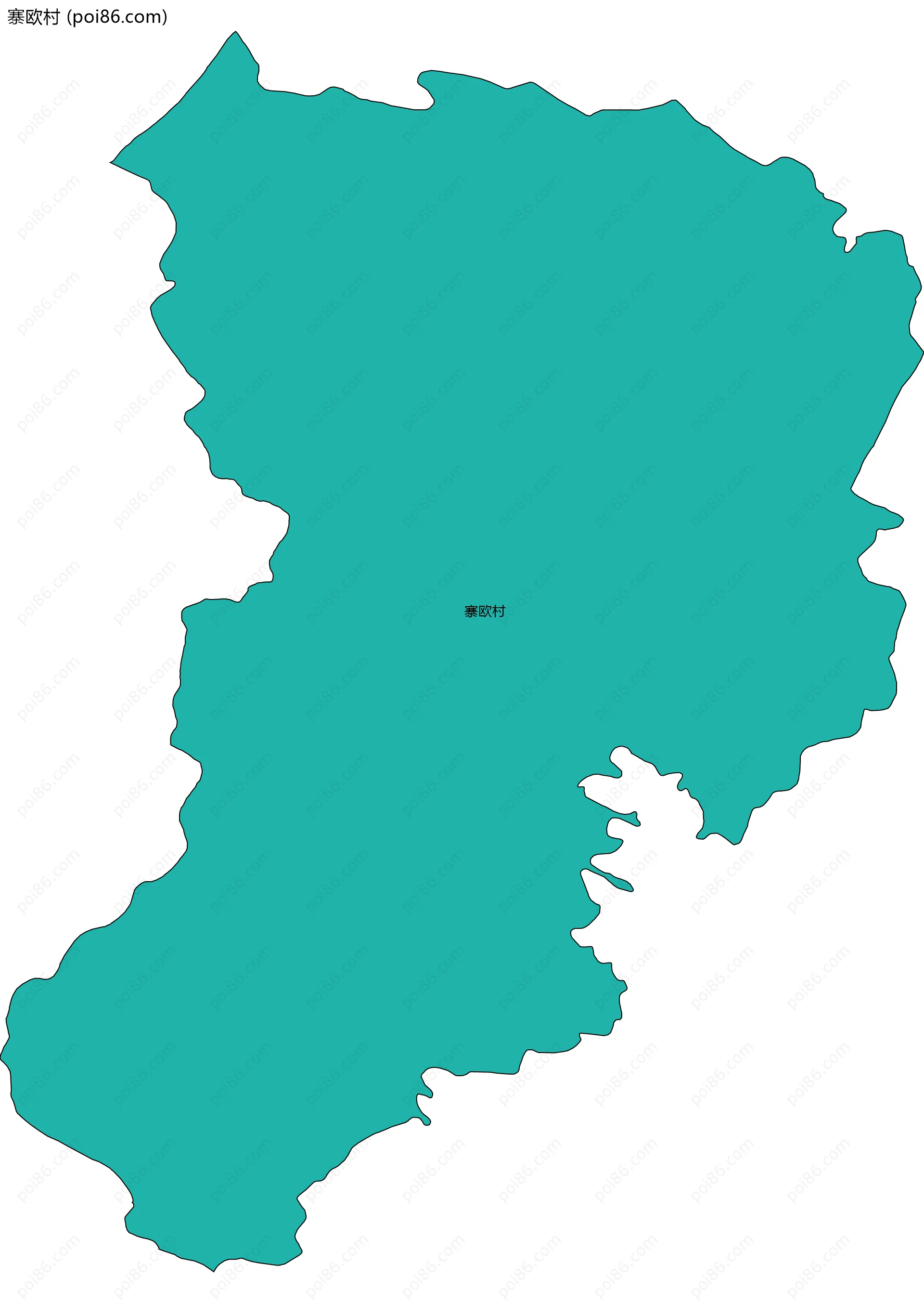 寨欧村边界地图