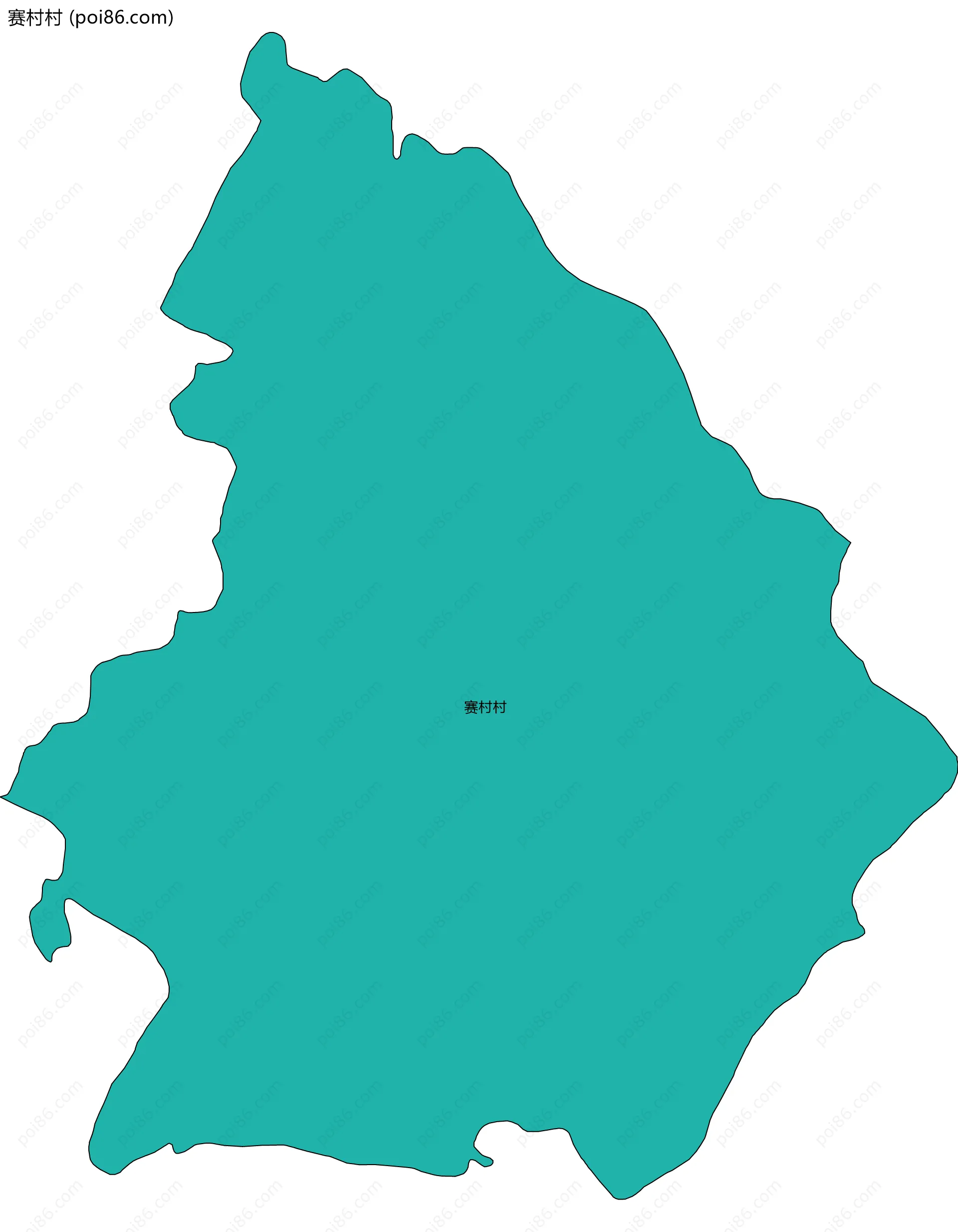 赛村村边界地图