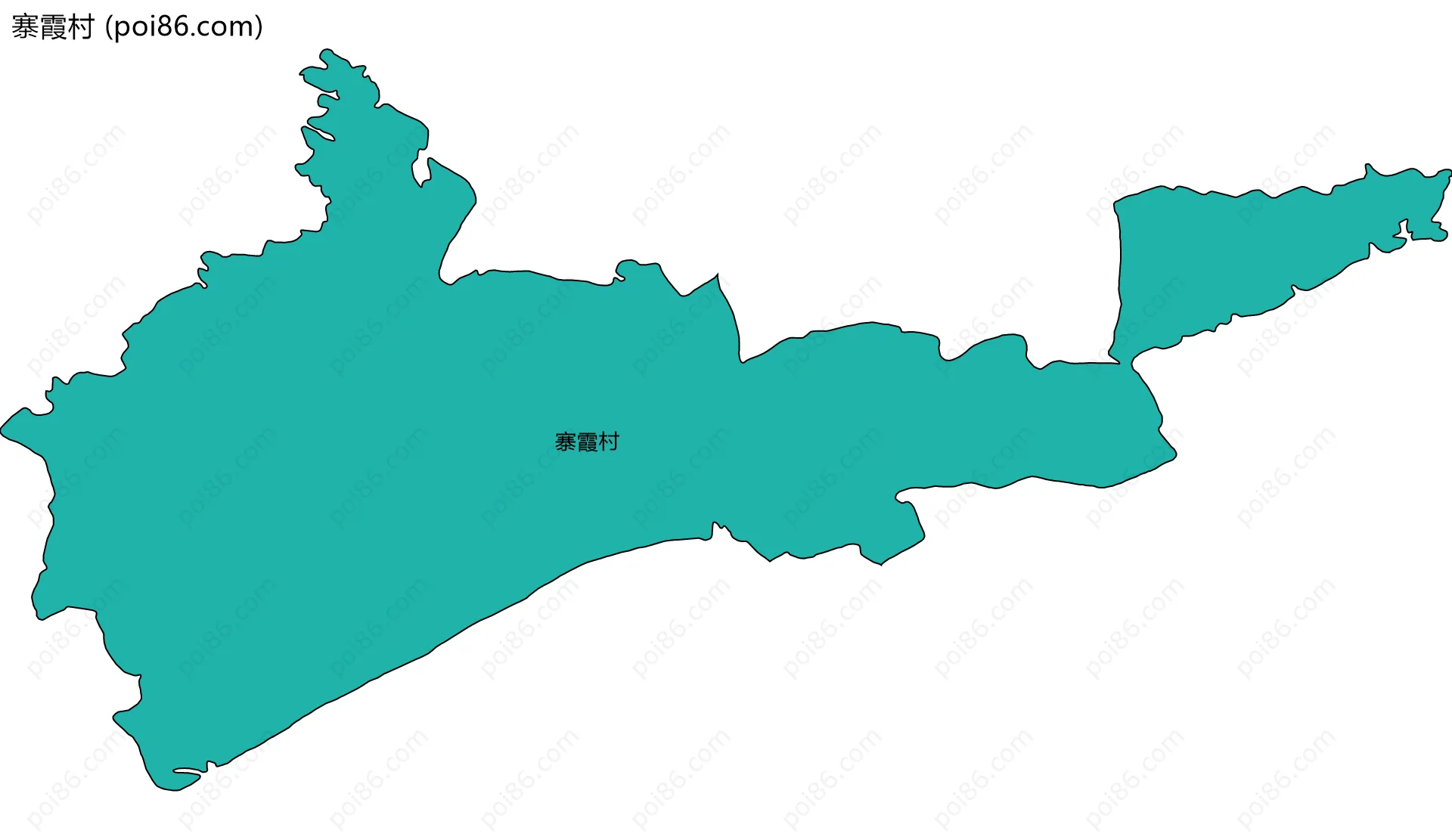 寨霞村边界地图