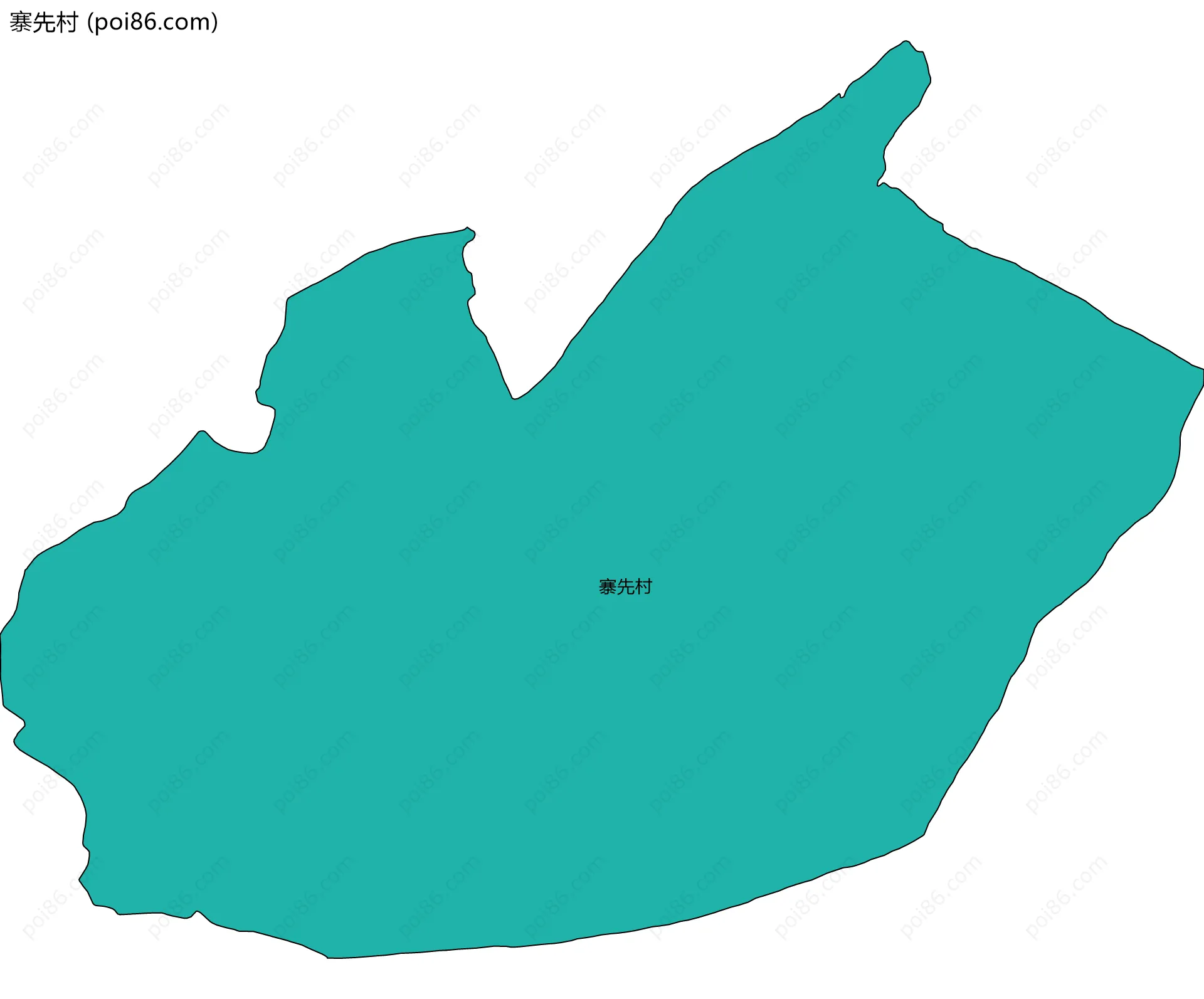 寨先村边界地图