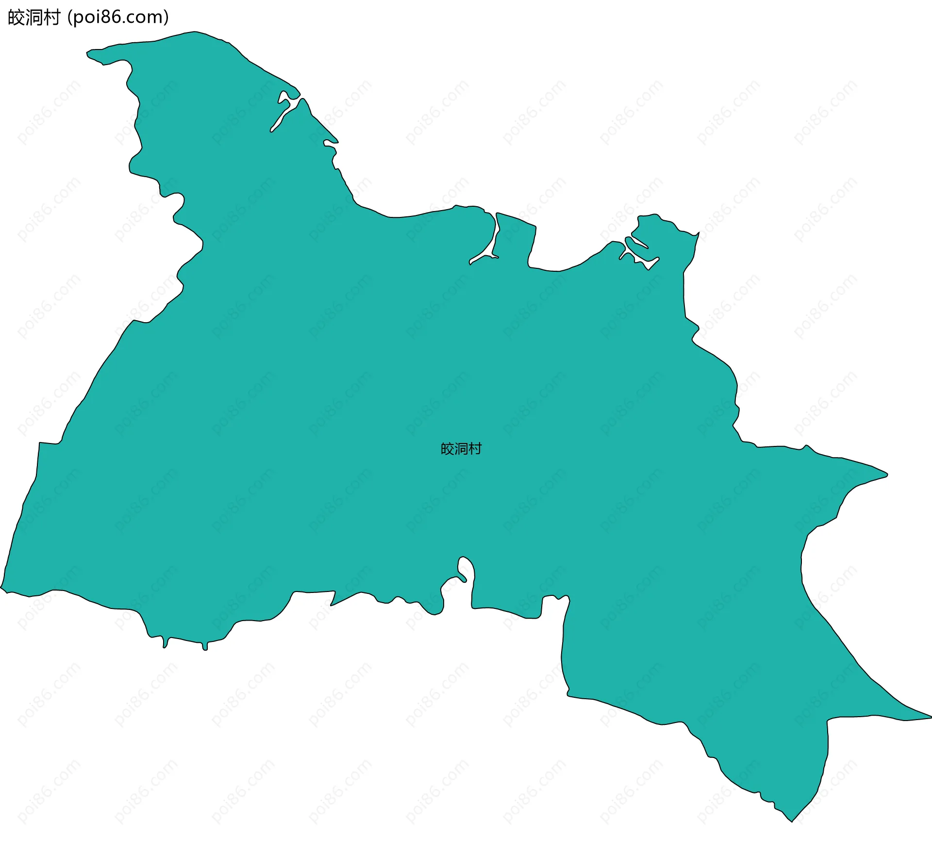 皎洞村边界地图