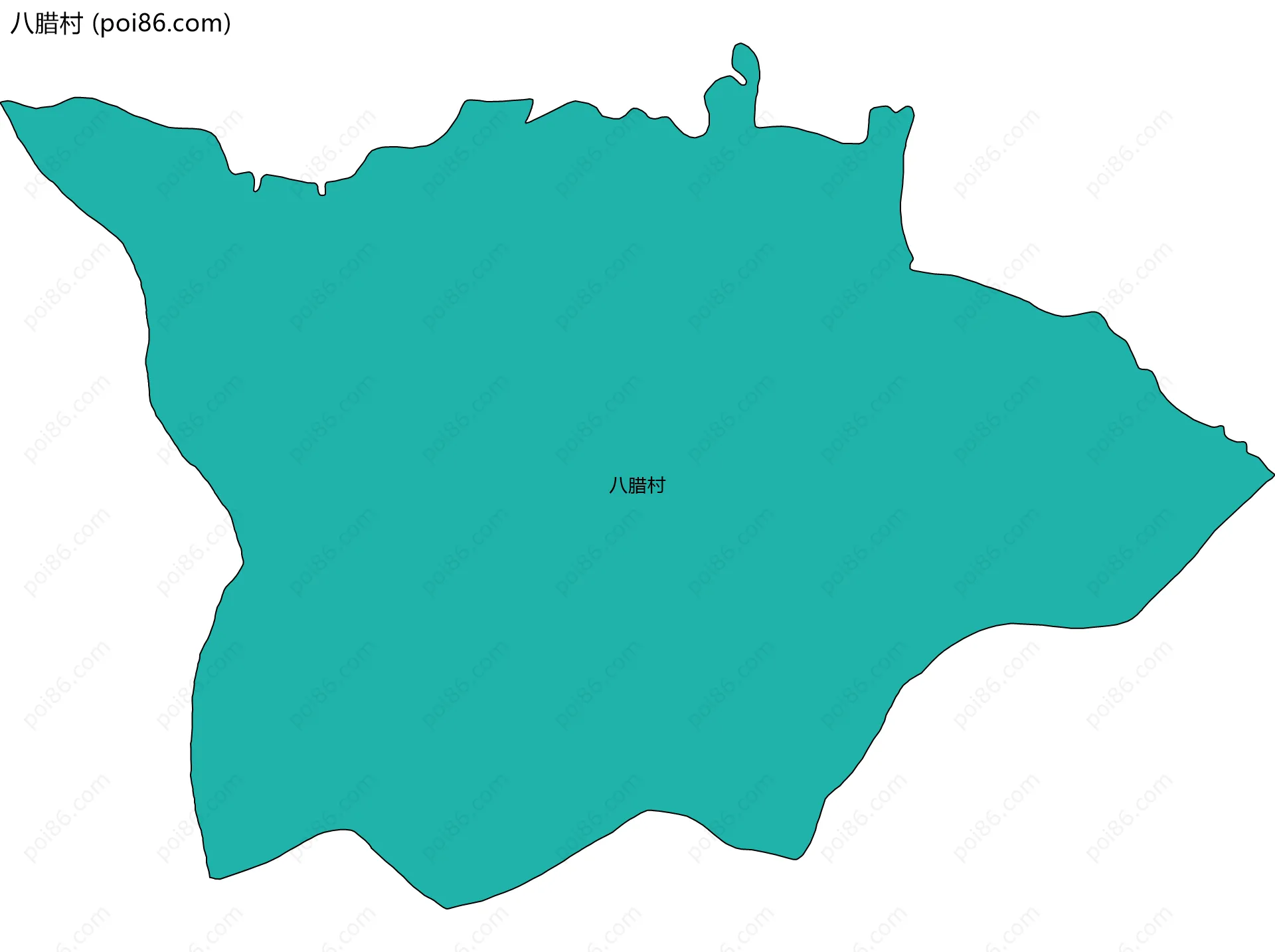 八腊村边界地图