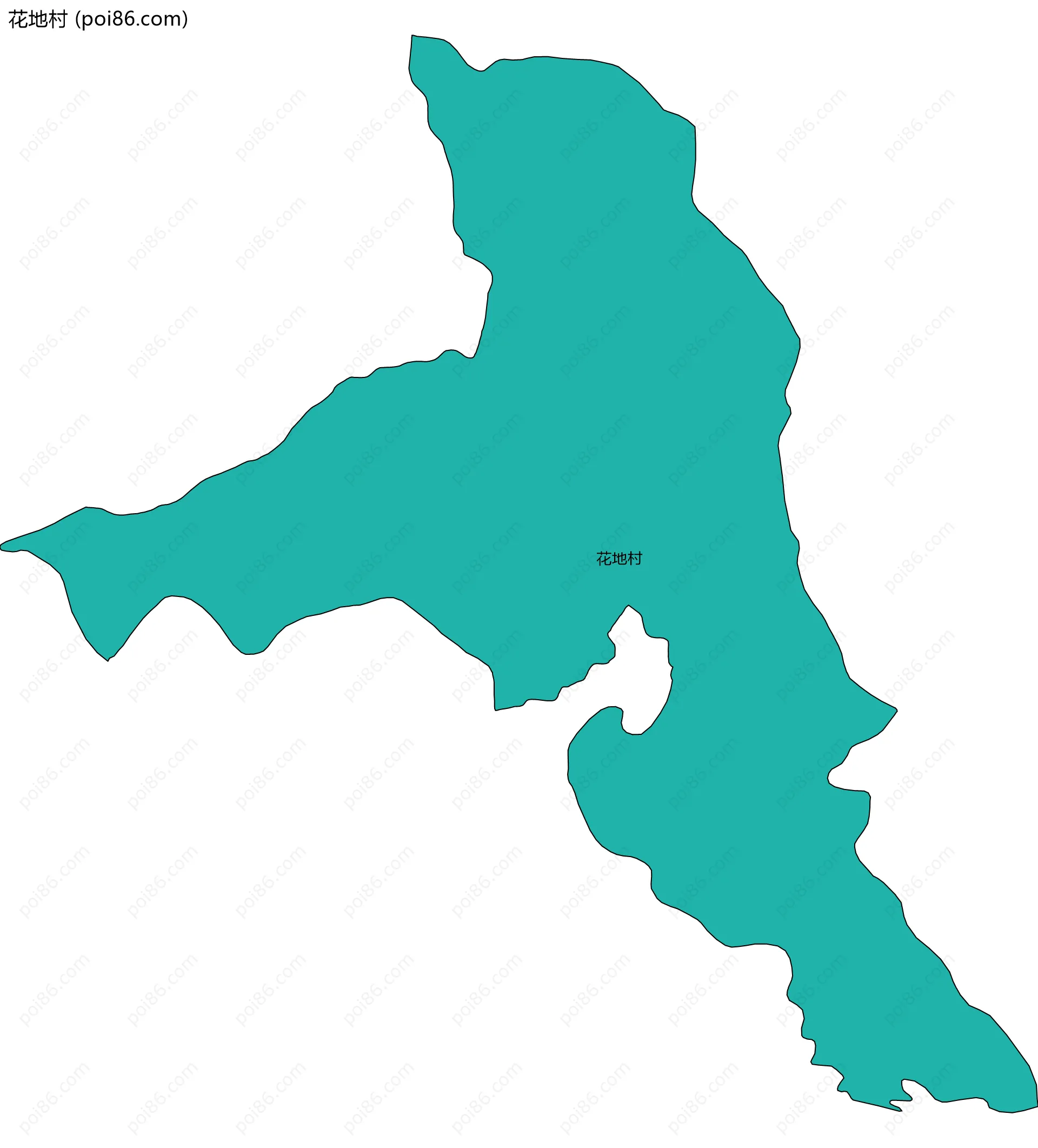 花地村边界地图