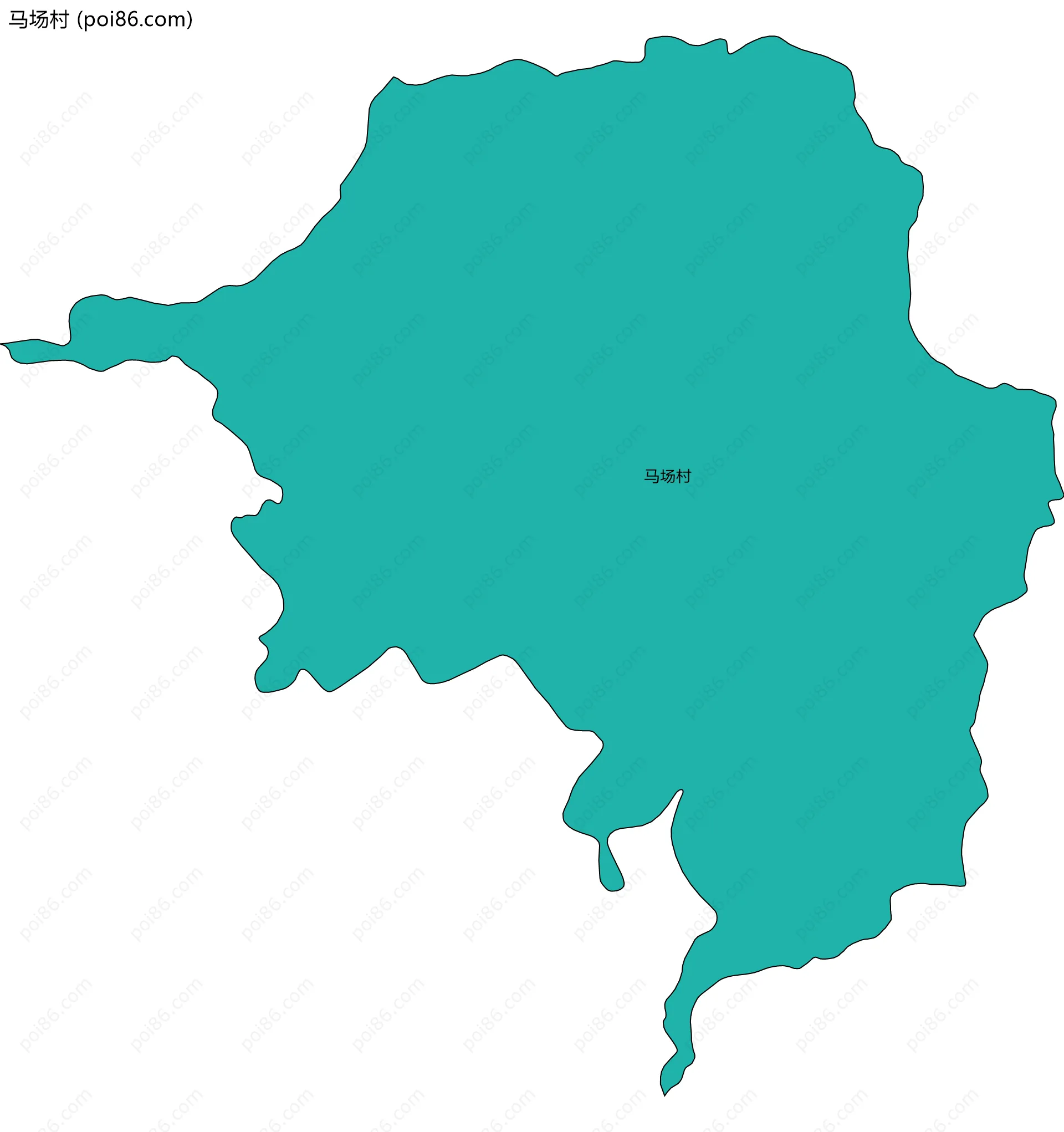 马场村边界地图
