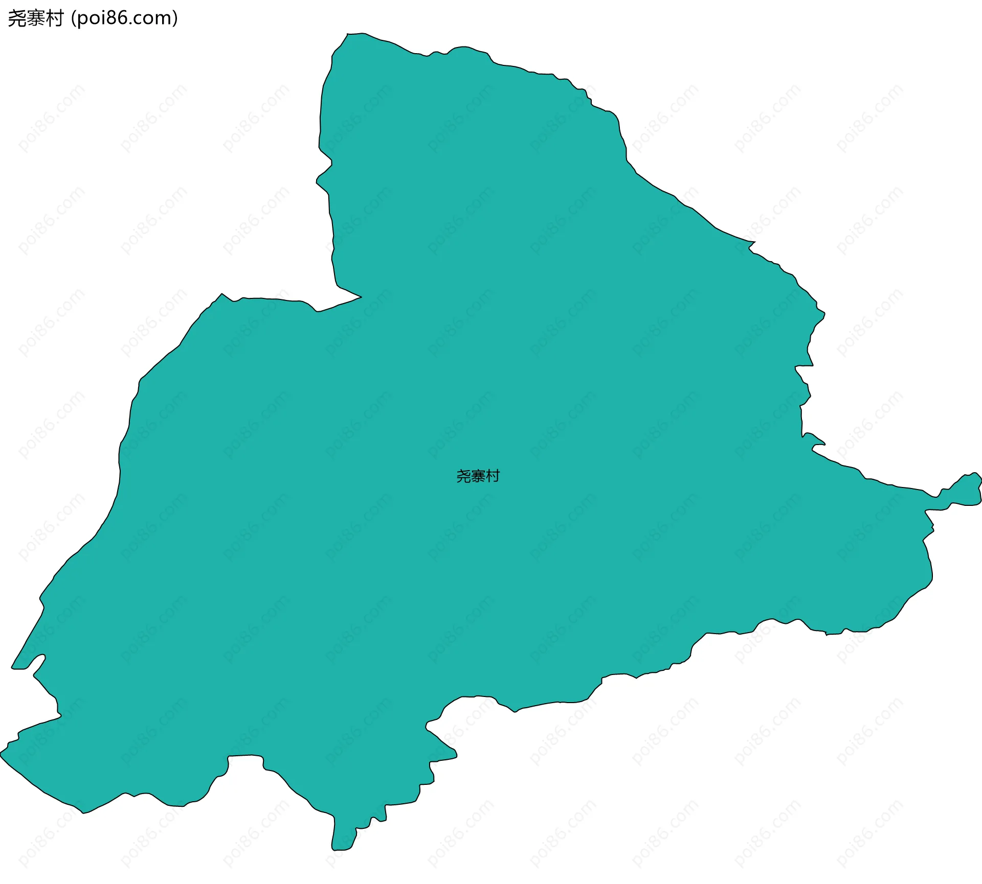 尧寨村边界地图