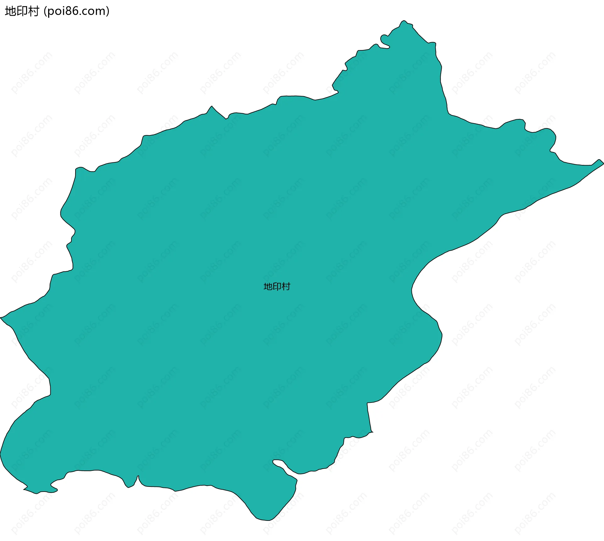 地印村边界地图