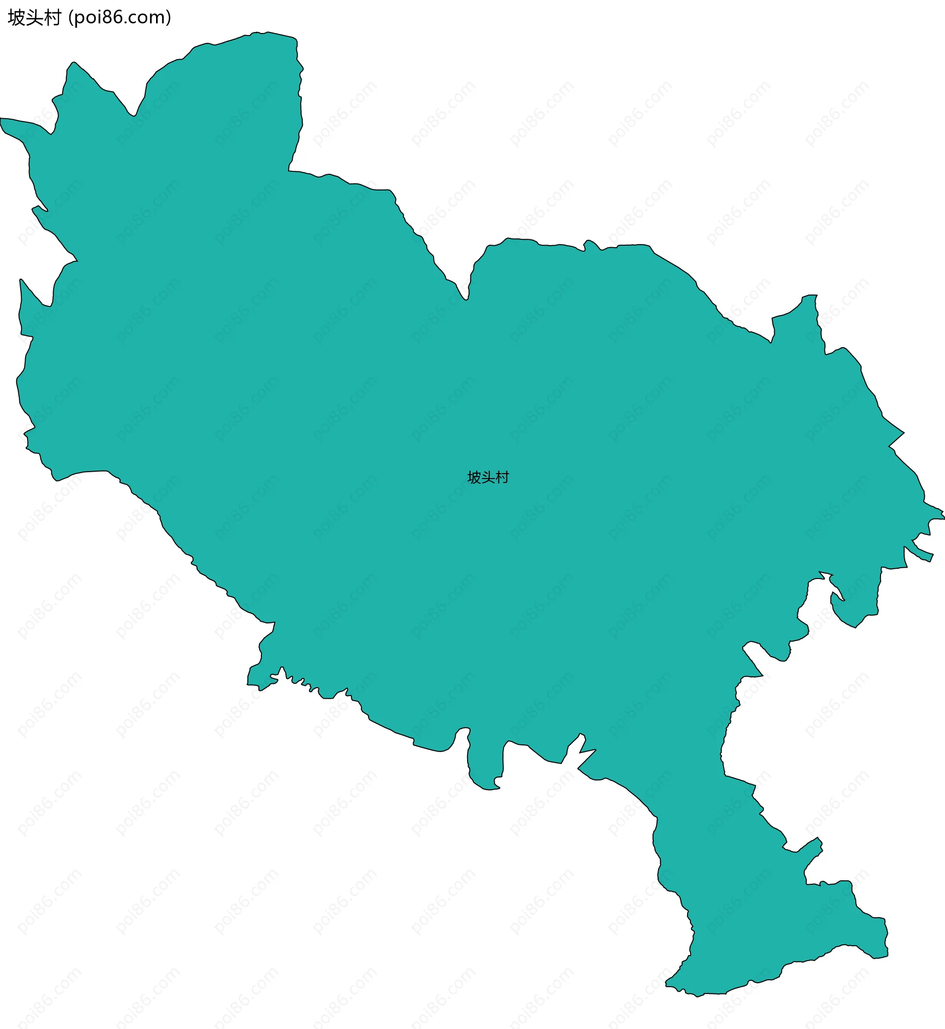 坡头村边界地图