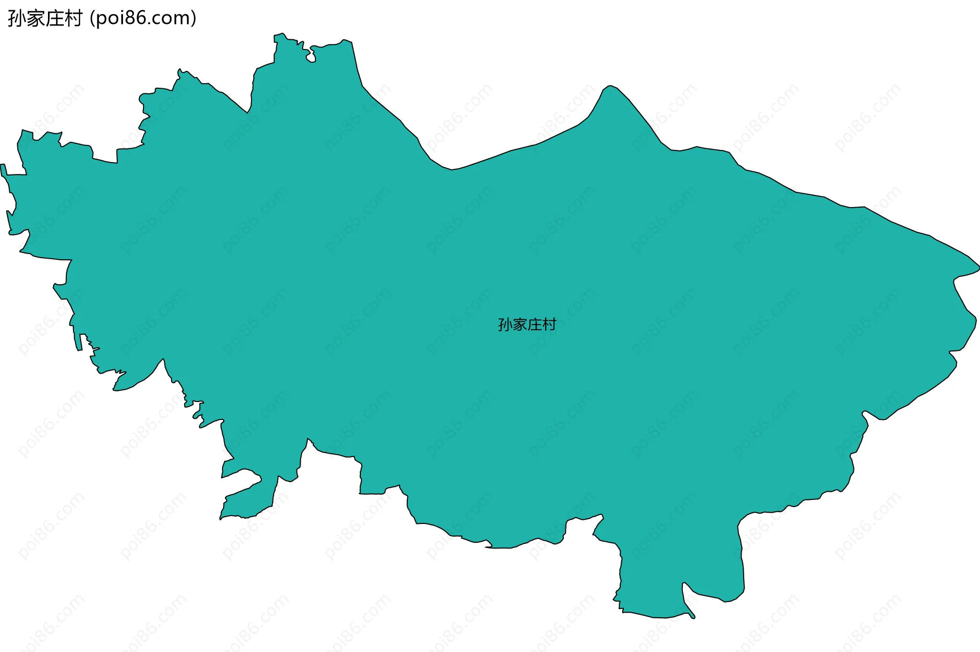 孙家庄村边界地图